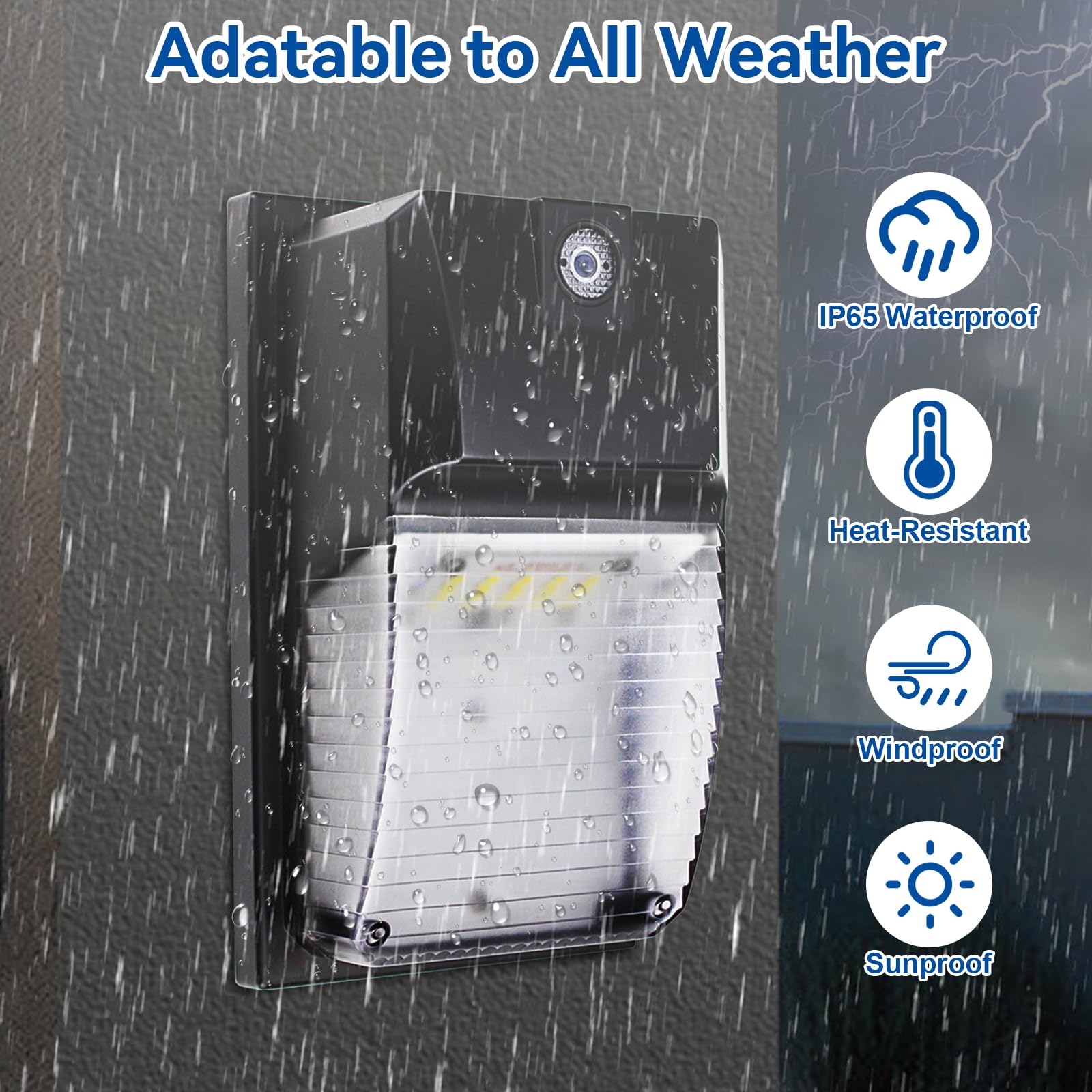 Ltblight 4 Pack 18W Led Wall Pack Lights With Dusk To Dawn Sensor, 1980Lm, Ip65 Waterproof