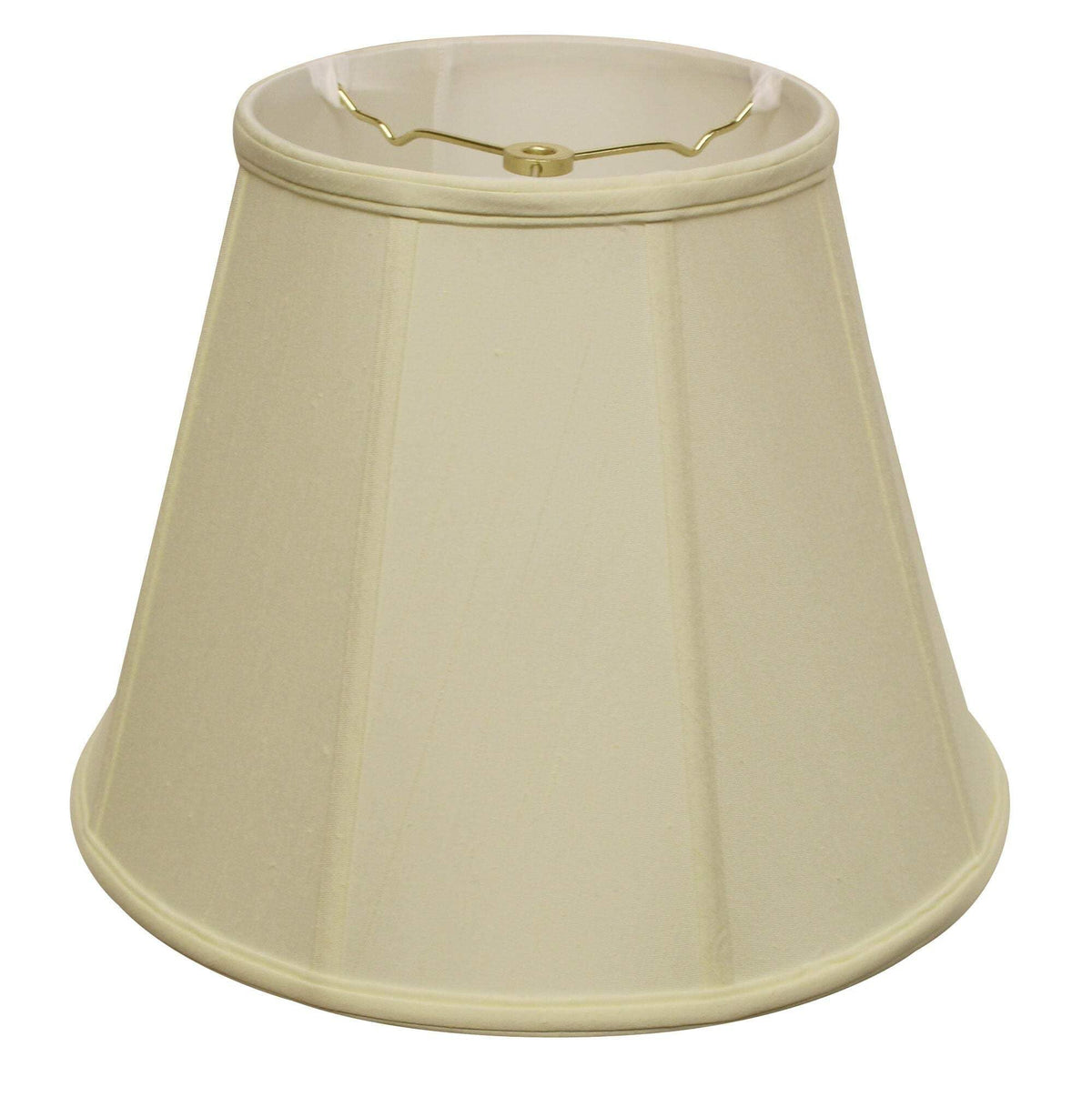 HomeRoots 469568 20 in. Slanted Empire Monay Shantung Lampshade, Ivory