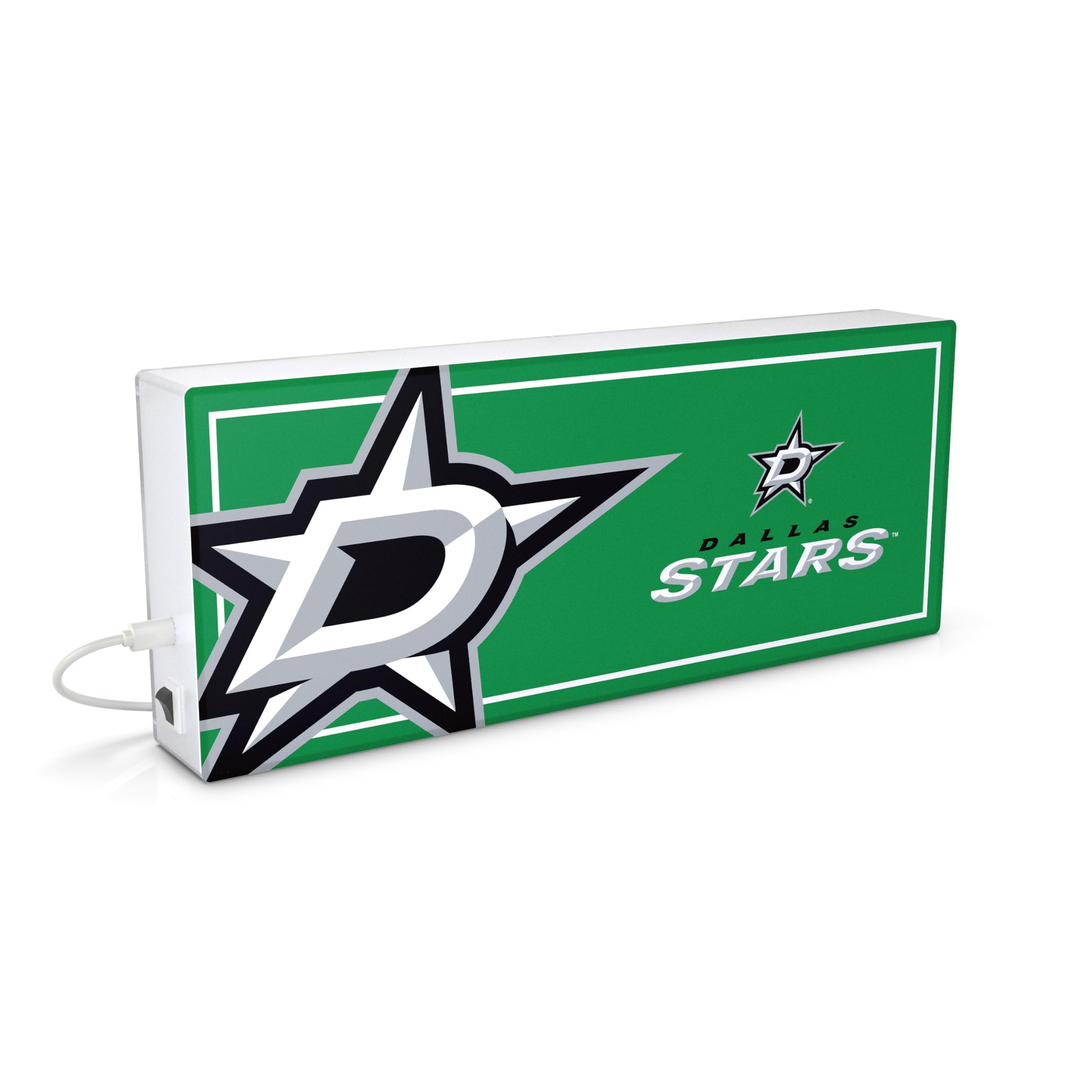 SOAR NHL LED Ambience Light Box: Elevate Your Space with Officially Licensed Wall D  cor, Dallas Stars