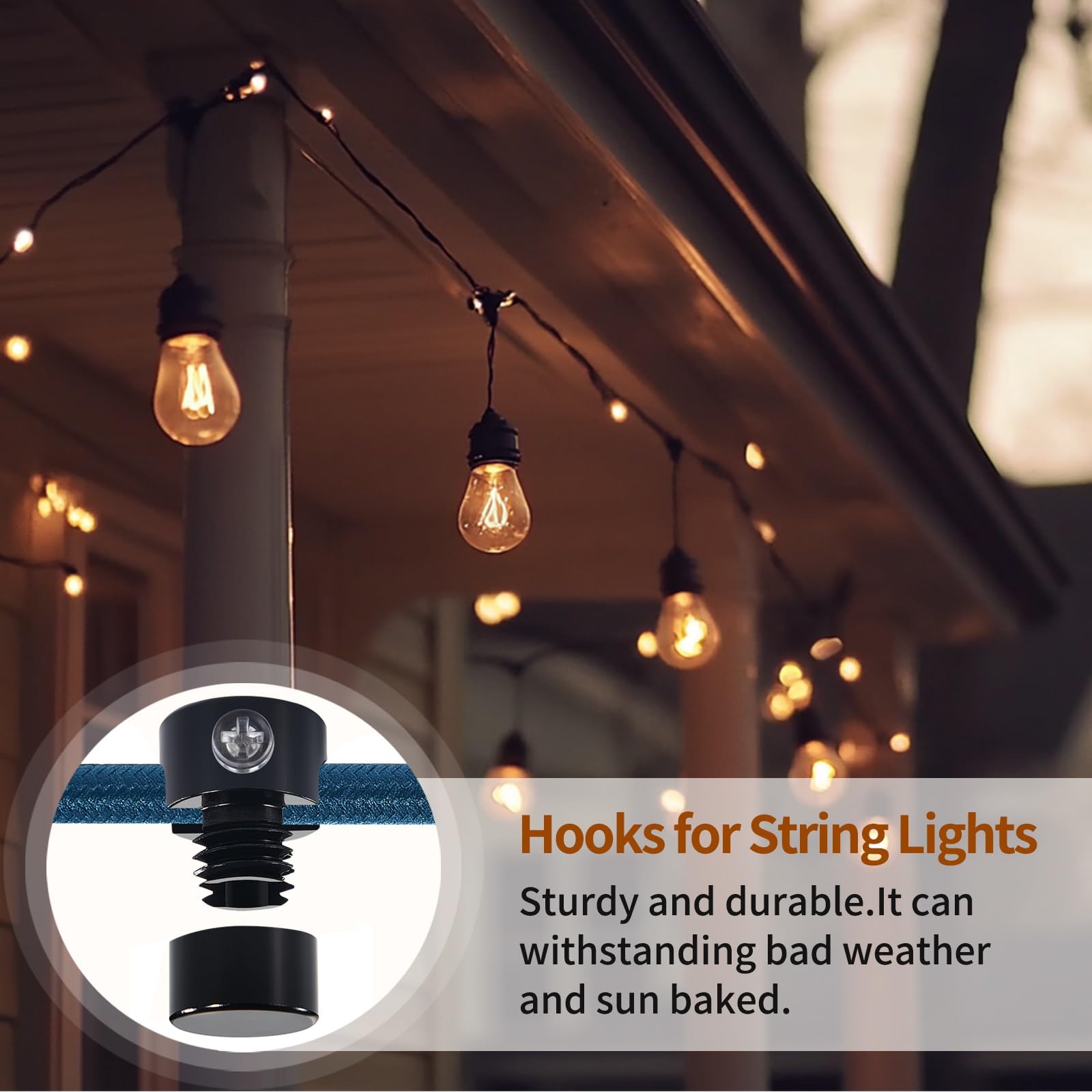 Adcssynd 3 Pack Upgraded Ceiling Hooks  Aluminum Adjustable Ceiling Hooks For Hanging Lights  Black Swag Hook Heavy Duty  Swag Hook For Hanging Light  Lighting Fixture - Easy To Use And Install