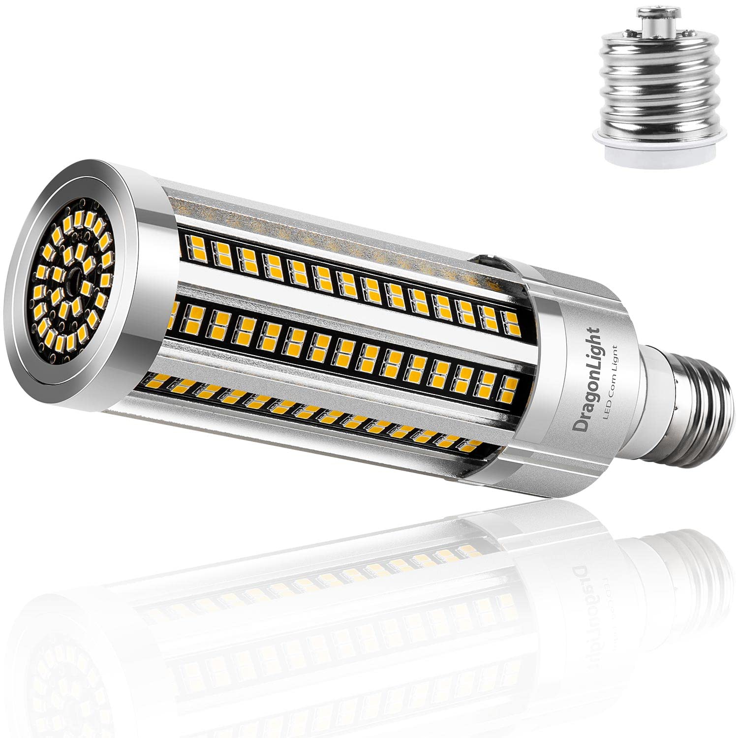 Dragonlight 25W Corn Led Light Bulb Fanless(250 Watt Equivalent) E26/E39 Large Mogul Base Led Lamp 3000K Warm White 3,000Lm