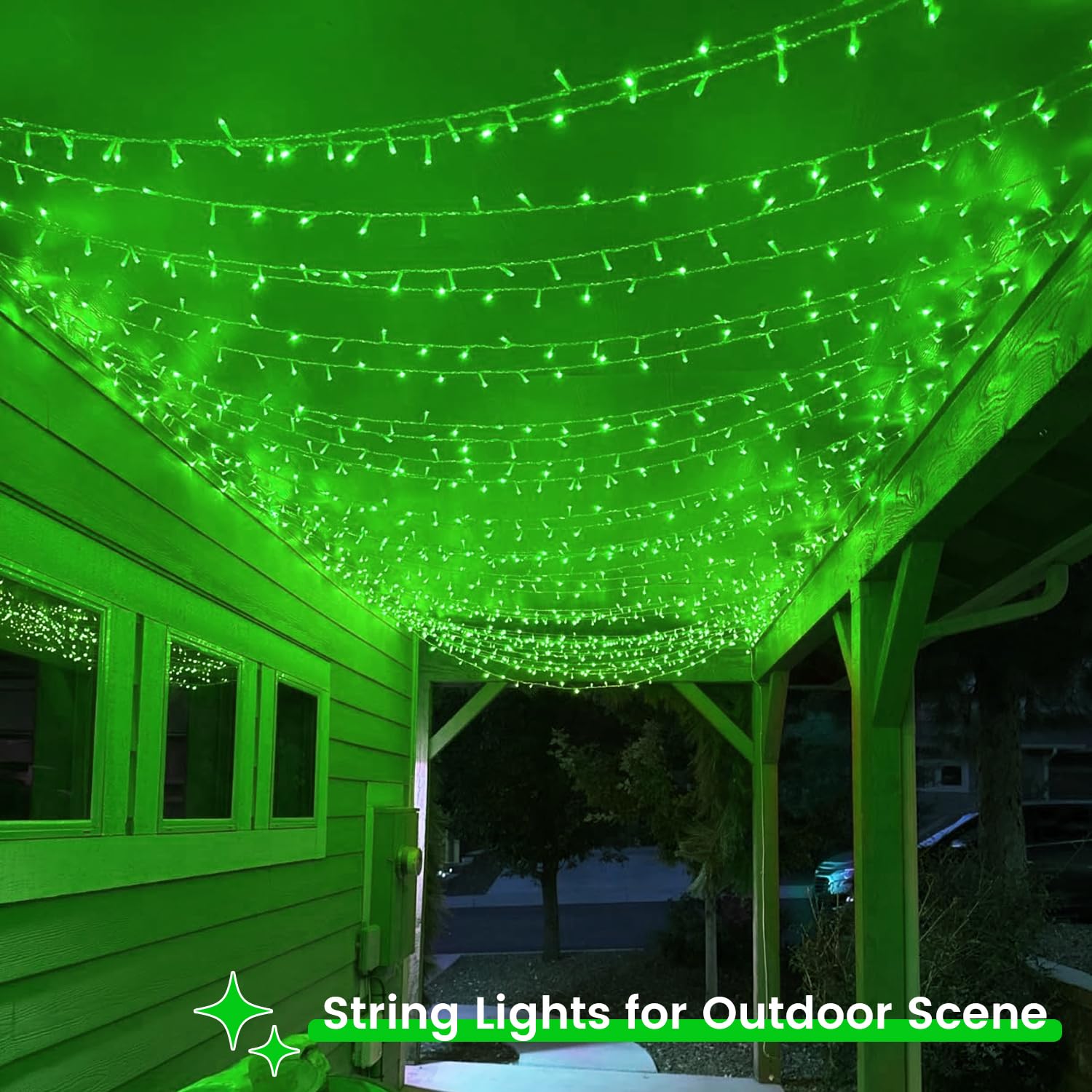 2 Pack Christmas String Lights Battery Operated With Timer  66Ft 200 Led Waterproof Twinkle Lights  8 Modes Fairy Light For Indoor And Outdoor Bedroom Garland Tree Christmas Decorations (Green)