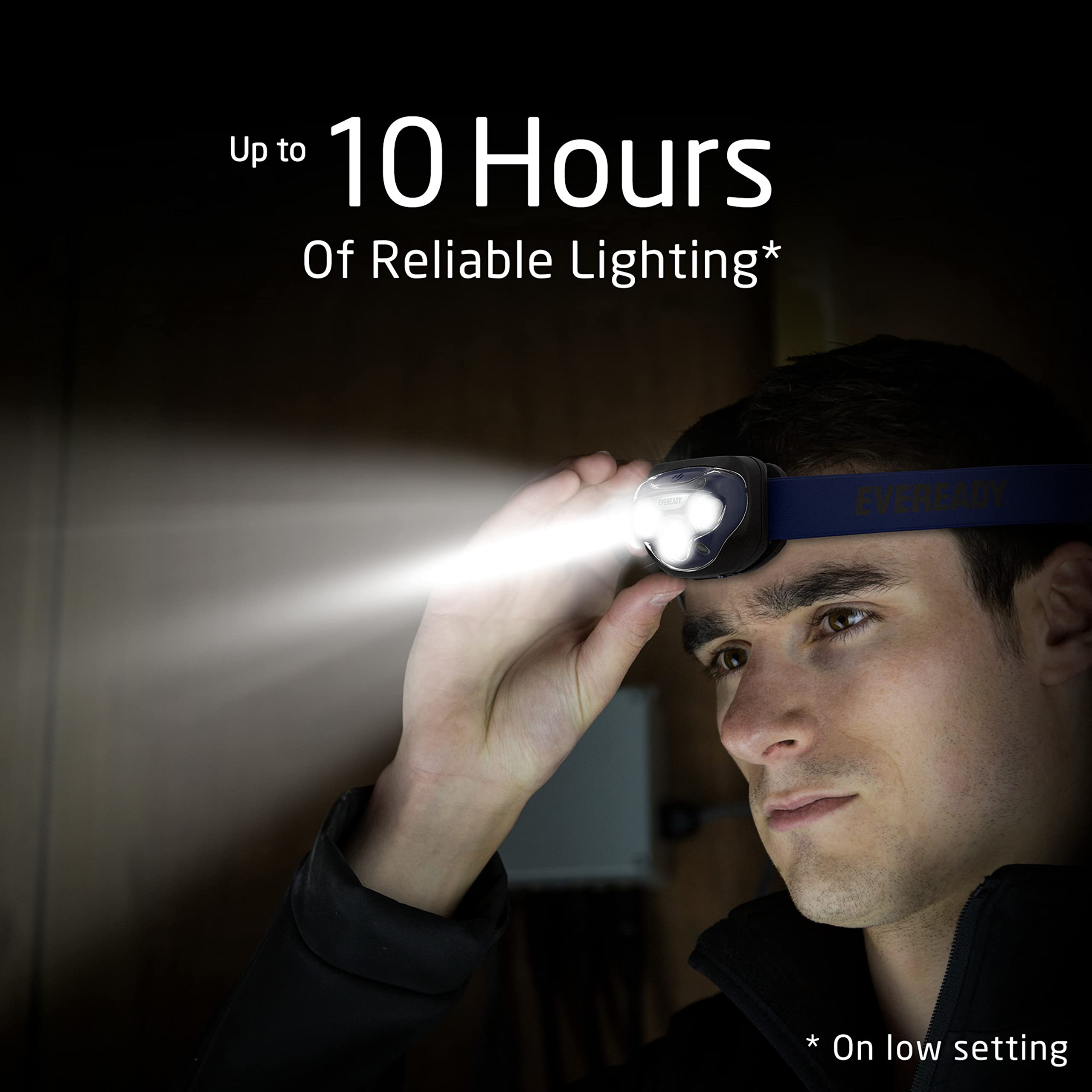 Eveready Pro200 Led Headlamps 5-Pack, Ipx4 Water Resistant, Bright Lights For Camping & Hiking