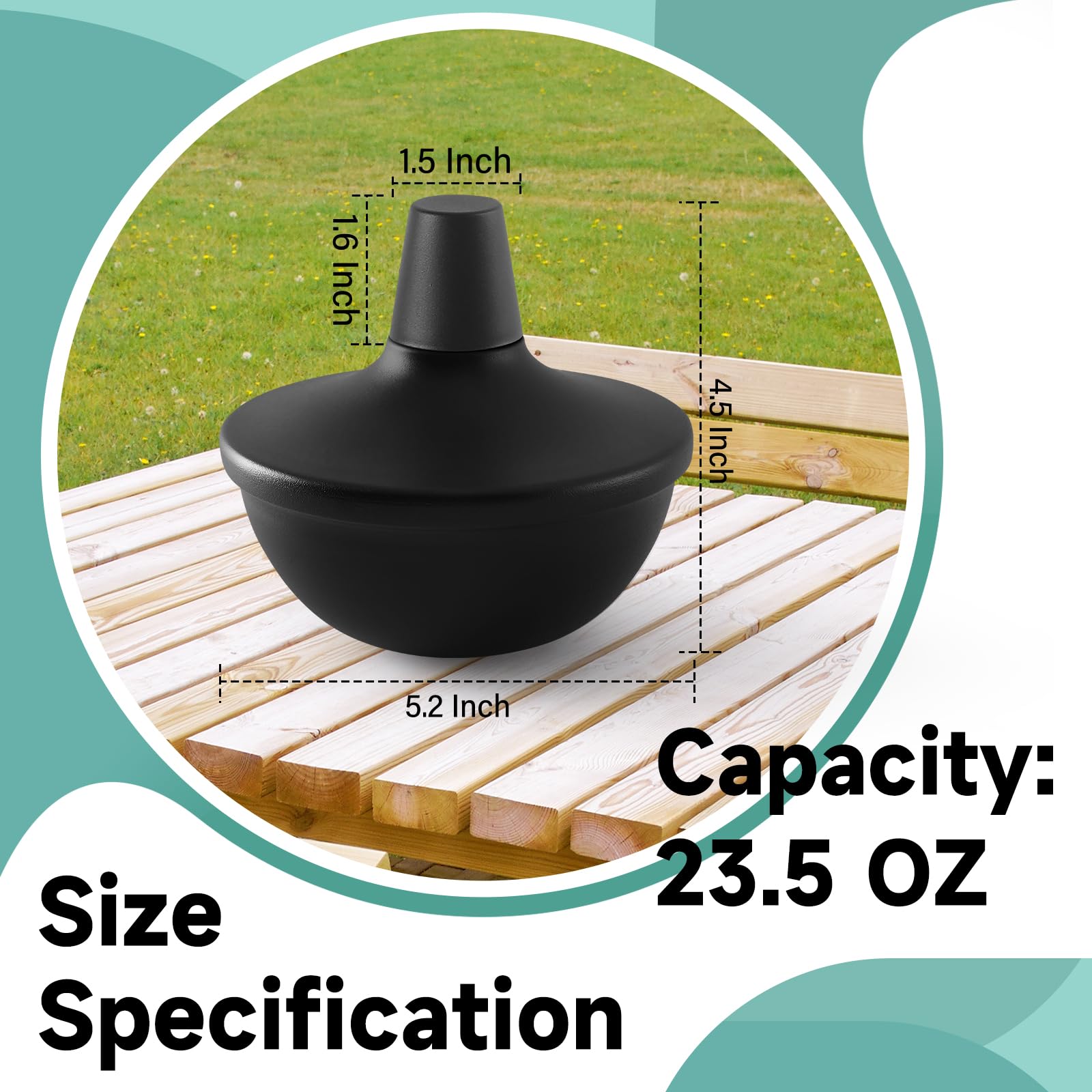 Zspeng 8 Pack Metal Citronella Torches - Refillable Outdoor Flame Lights For Party & Garden Decor