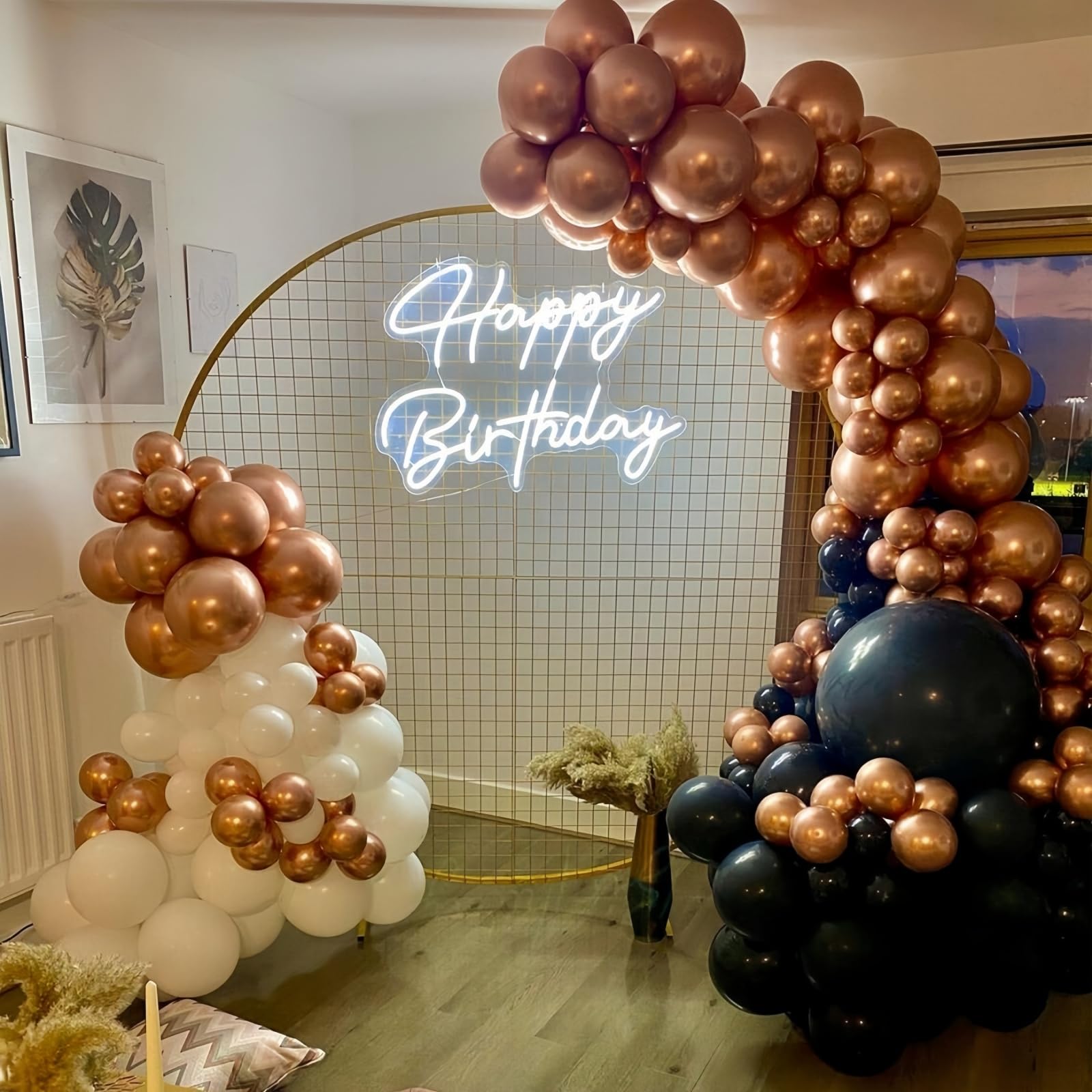 Ulalaza LED Neon Sign Night Light - Happy Birthday Art Decoration - Acrylic - 16.5inx9.1in - USB Powered for Home, Bar, Wedding, Party