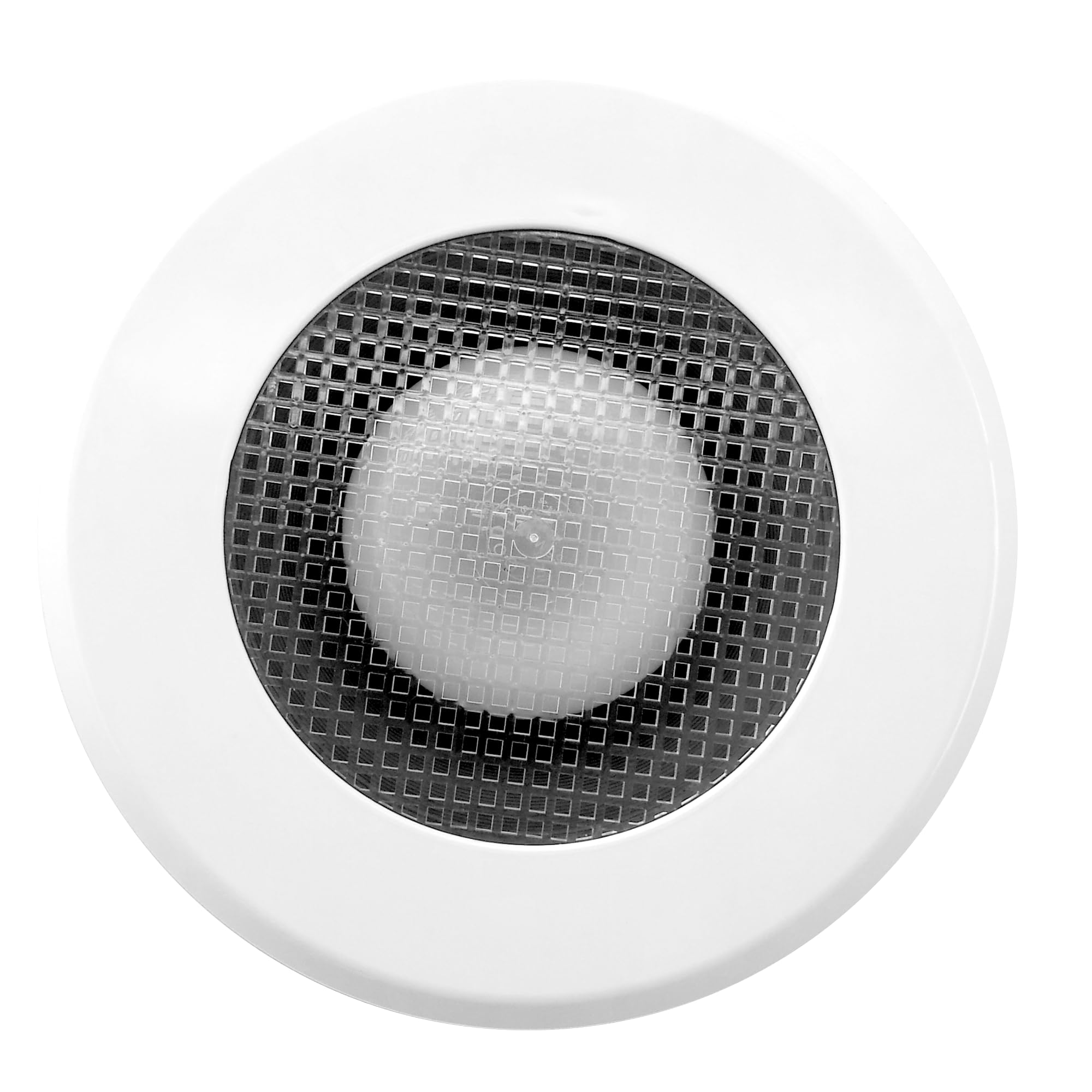 Recessed Light Cover Kit for Indoor and Outdoor Ceiling - Replacement Kit for Canned Lighting Fixtures, and LED Retrofit Downlights, Includes Mounting Ring, Trim Plate, and Screen, Paintable - Single -Like New