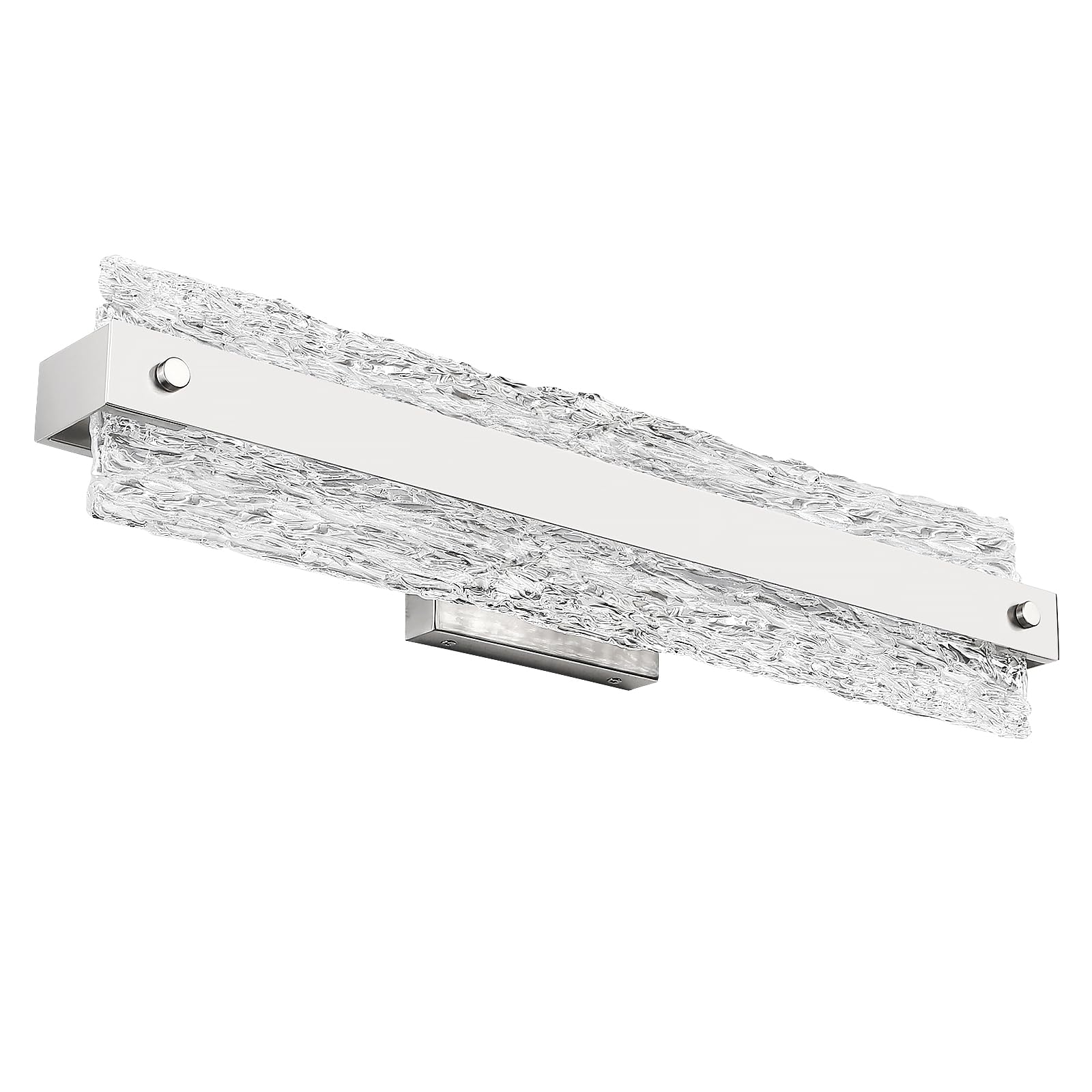 Osimir Brushed Nickel Led Bathroom Vanity Light  24.4 Inch 15W Modern Dimmable Bathroom Light Fixture Over Mirror  Crystal Bar Wall Sconce Lighting For Bath  3Cct  Os-Mm5001-3Bn