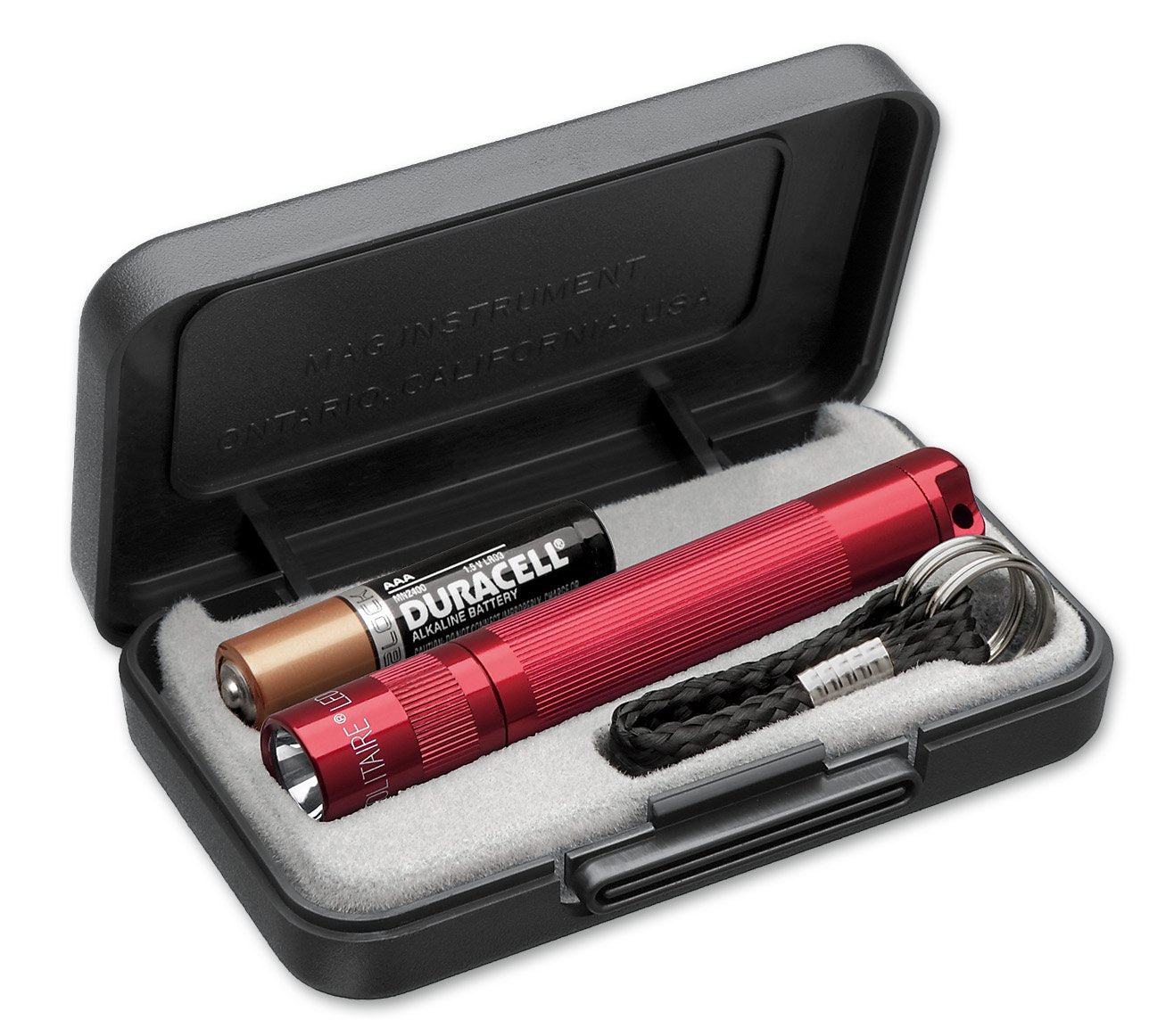 Maglite Instruments Solitaire Led Aaa Flashlight Presentation Box, Red, One Size (J3A032)