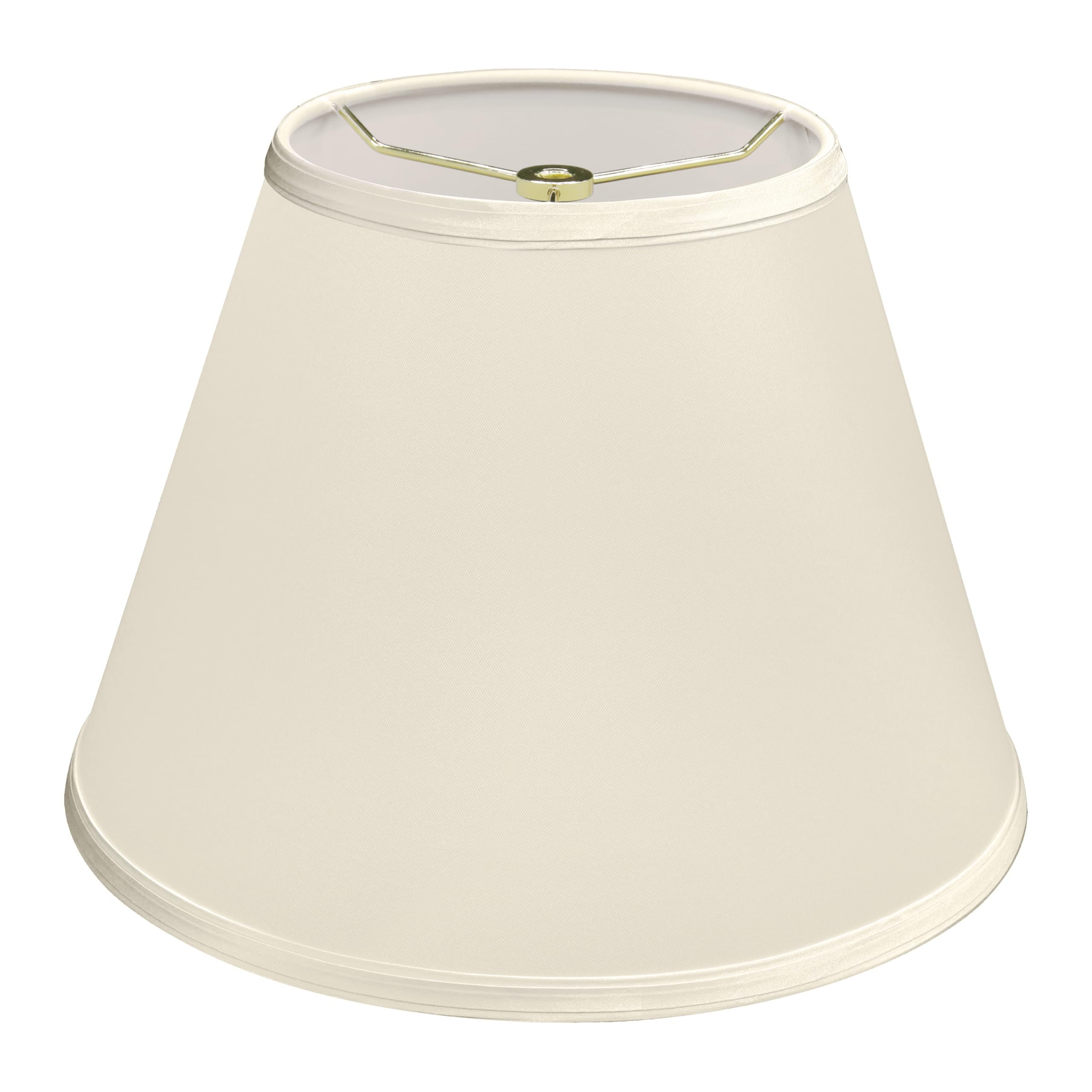 Aspen Creative Lamp Shade, Transitional Empire Shape, Sateen, 7in Top x 13in Bottom x 9.5in Slant Height, Champagne, Model 32690