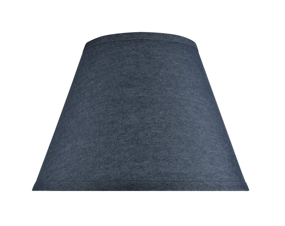 Aspen Creative Transitional Empire Lamp Shade, Washed Blue, Denim, 7in Top x 13in Bottom x 9.5in Slant Height, Model 32182A