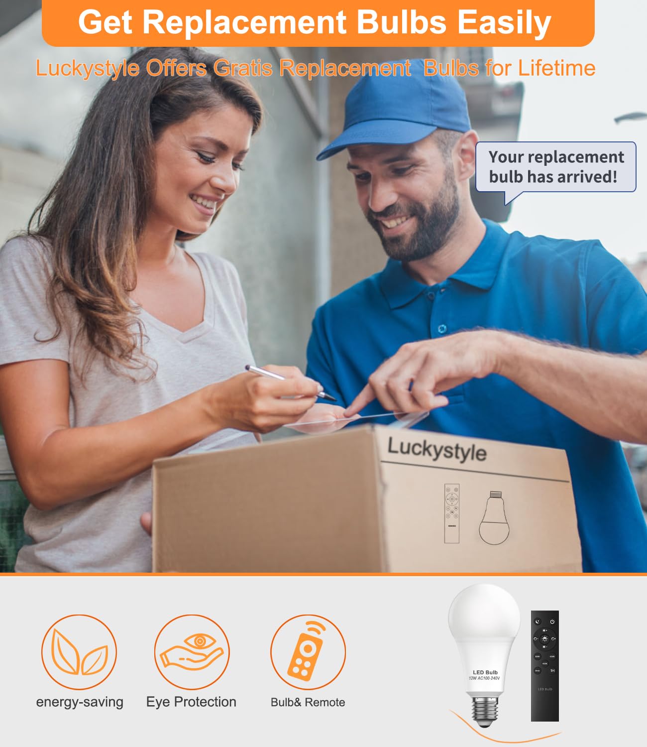 Luckystyle Led Floor Lamp For Living Room, Dimmable Standing Lamps With Foot Switch,Remote Custom Color Temperature White Pole Lamp With Lampshade,12W Led Bulb Tall Lamps For Bedroom Office Kid Room