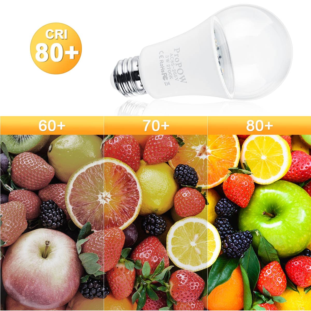ProPOW 25W Dusk to Dawn LED Bulbs, A19 2-Pack, Soft White, Automatic on/Off for Indoor/Outdoor Use, 300 Lumen