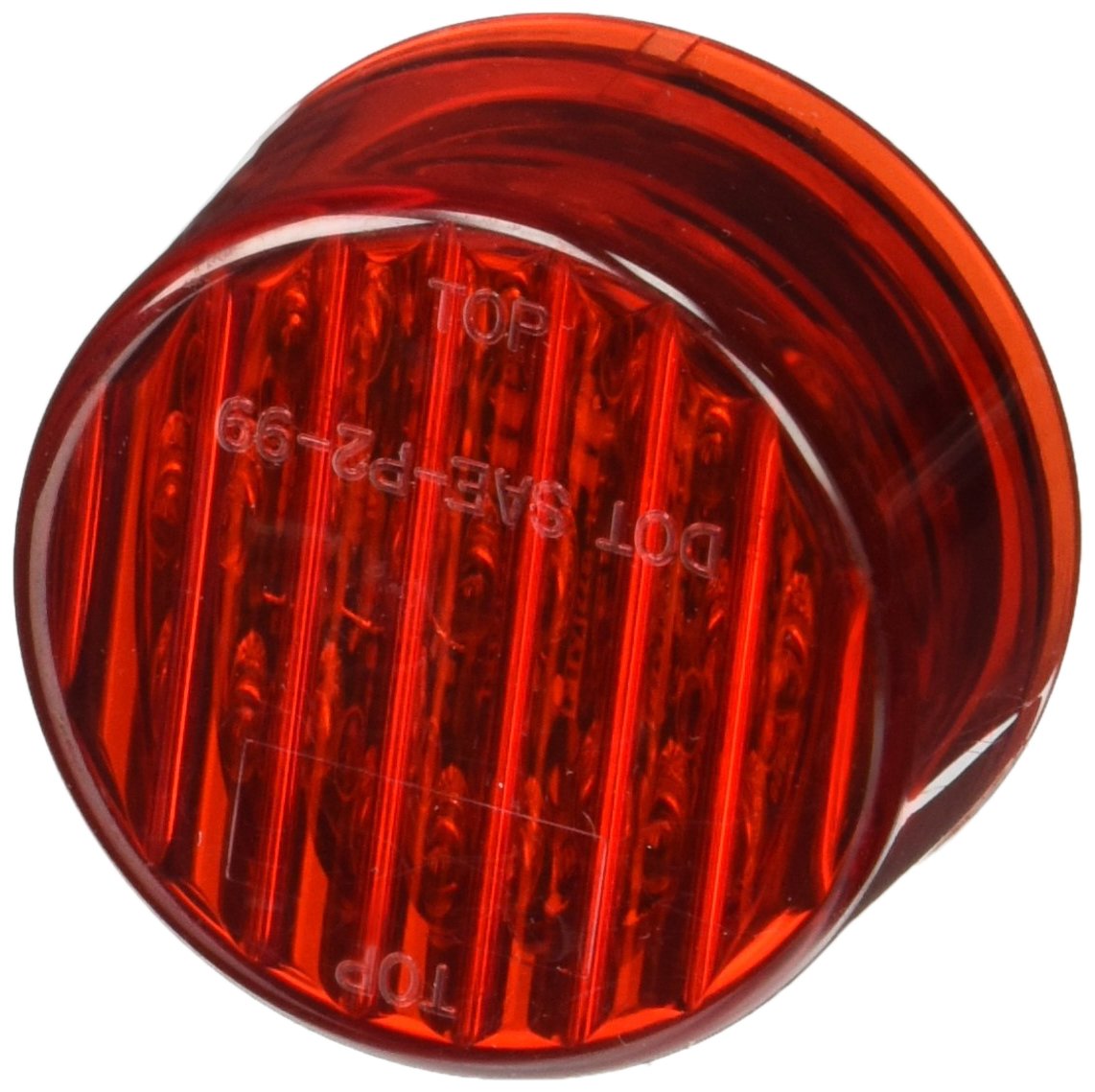 Roadpro Led Clearance Marker Light 2-Inch Sealed Red Rp-1277R Round Side Marker Light Trailer Rv Clearance Lighting