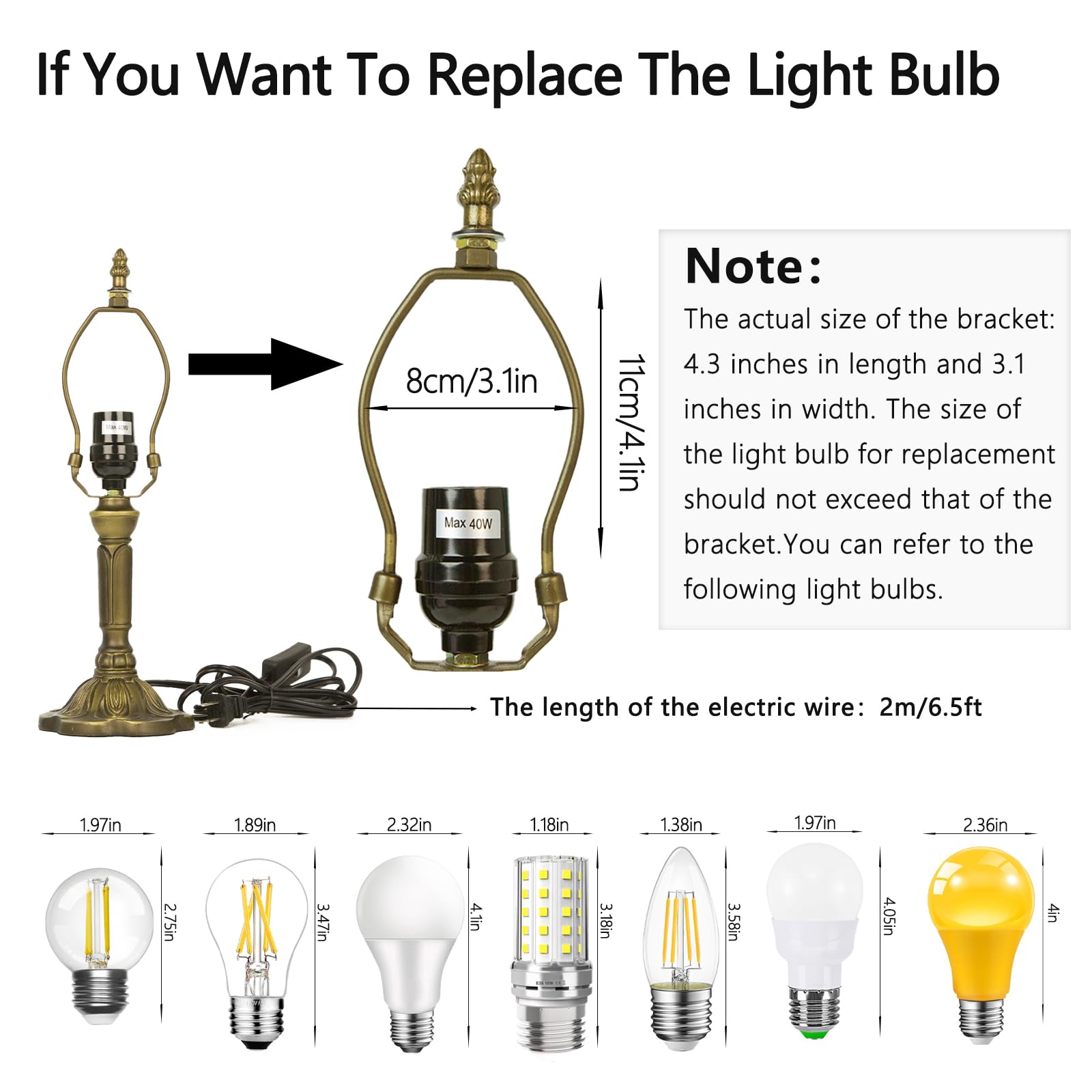 Ppbmocw Stained Glass Lamp,8X14 Inches Small Tiffany Lamp For Bedside,Antique Office,Living Room (E White Flower)