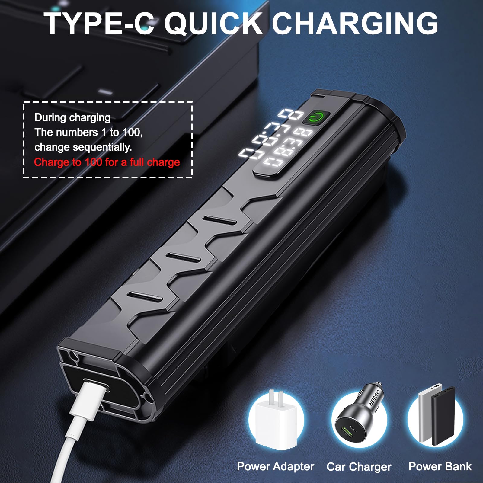 Siuyiu 3500 Lumen USB-C Rechargeable Bike Light, IP65 Waterproof, Black, Model S-JW608