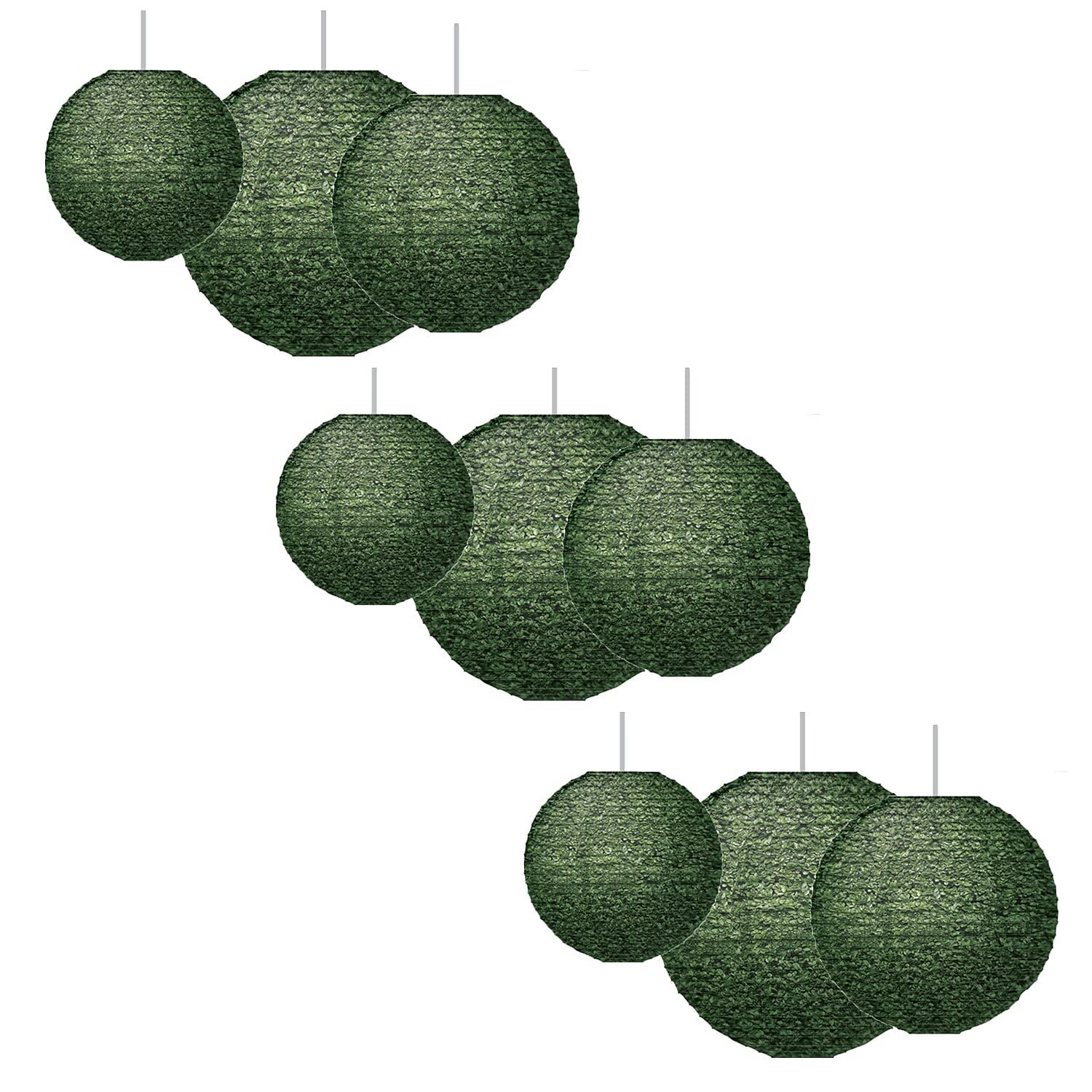 Teacher Created Resources Boxwood Hanging Paper Lanterns, Wood, 3 Per Pack, 3 Packs