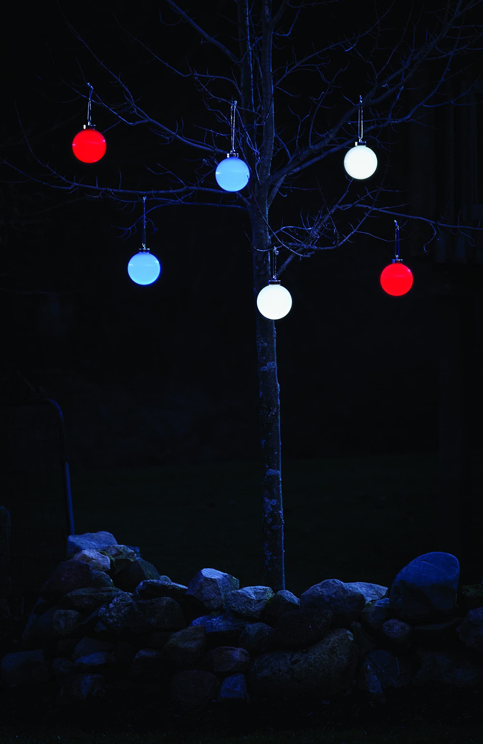 Xodus Innovations Wp565 Battery Powered Hanging Decorative Outdoor Pulsing 5'' Globe Light With Sensor Turns-On At Dark, Lt Gree