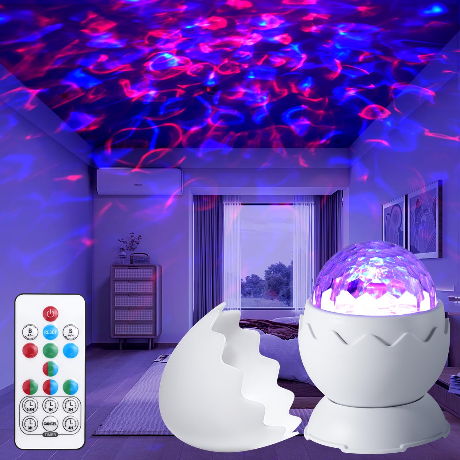 Incamity Galaxy Projector  Light Projector  Night Light Projector with Remote Control  Galaxy Light Projector  for Kids For Mature Userss  Bedroom  Home Theater  Christmas  Birthdays