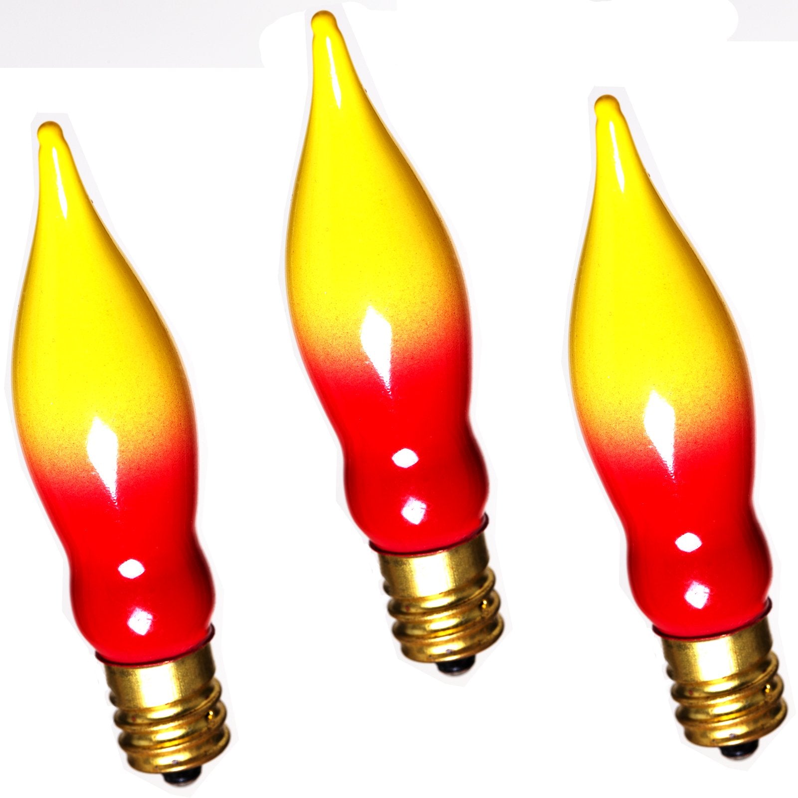 Noma/Inliten-Import 1080-88 C7 Flame Tip Bulb, 3-Pack