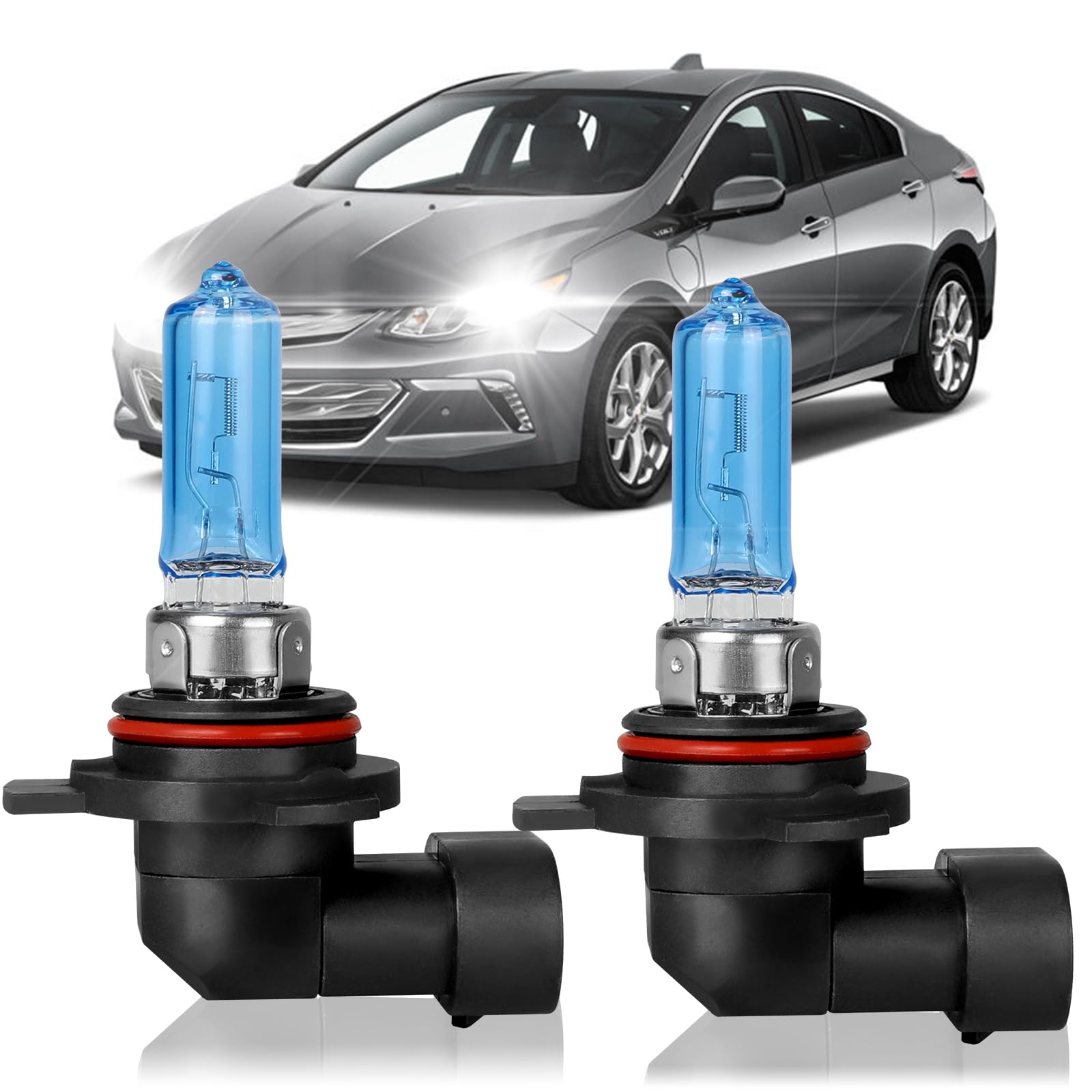 XRDHJI Fit for Chevy Volt 2011-2015 High Performance Halogen Headlight Bulbs,9012 High Low Dual Beam Headlamp Replacement Bulbs 