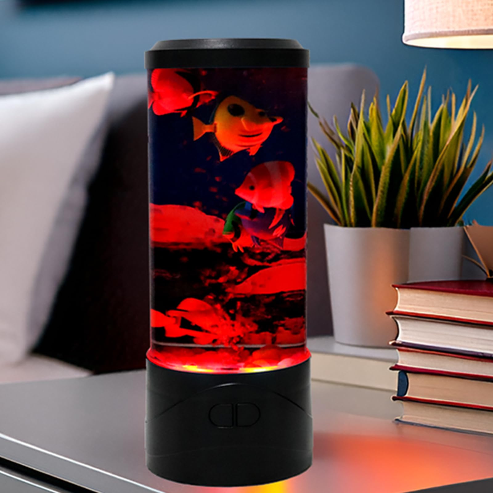 Ypcoo Mini Bubble Fish Lamp   Fish Tank Aquarium Lamp Multi-Color Changing Aquarium Light With 6 Artificial Fish Night Lights-For Home Office Living Room Decor Gifts For Kids mature-themeds (With 6 Fishs)