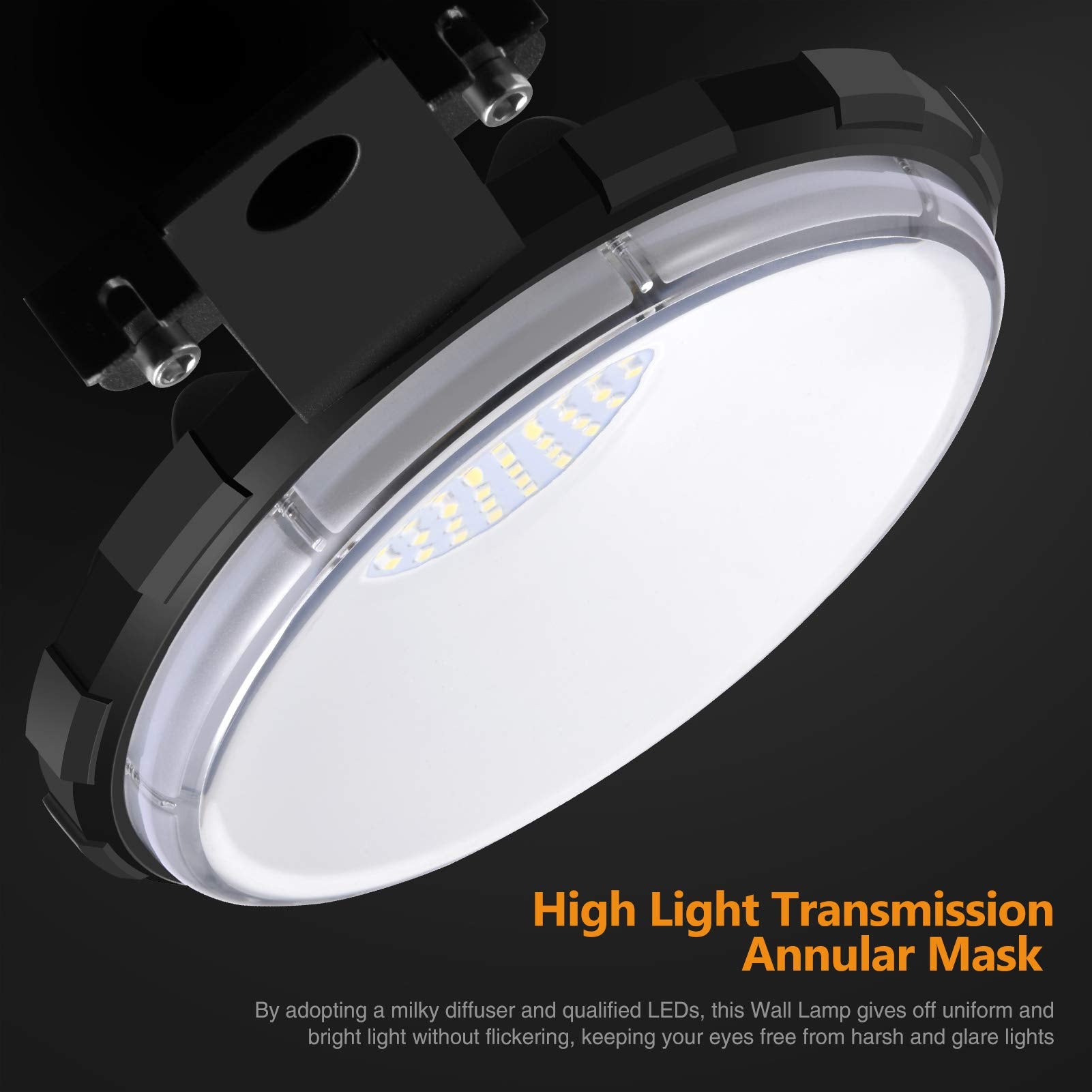 Viugreum 100W LED Barn Light, Dusk to Dawn, 12000LM, IP65 Waterproof, 5000K Daylight, 2 Pack, Aluminum, Model ZT