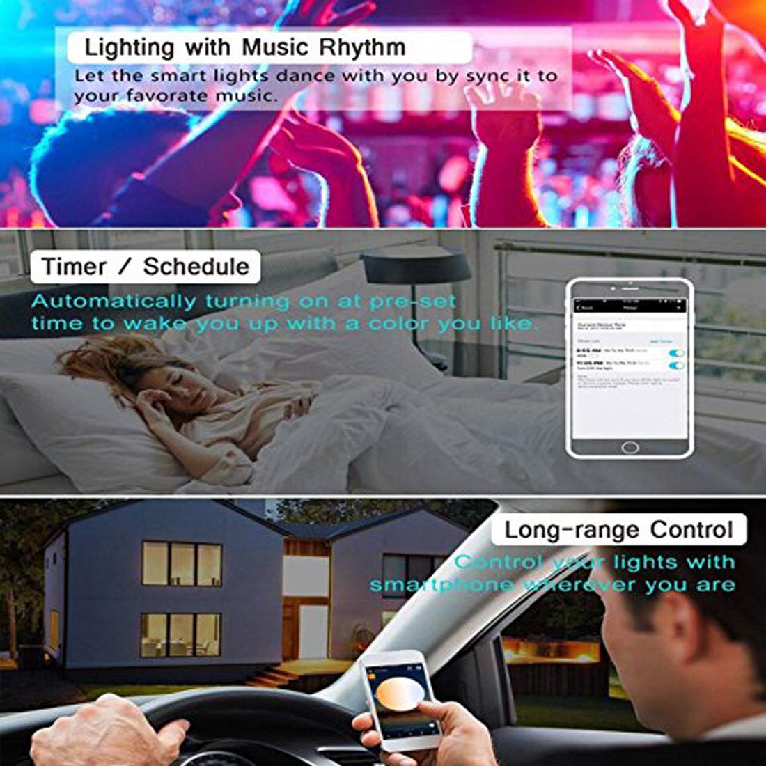 Goldwin Smart Led Light Strip Controller, Wifi/Bluetooth, 5050/2835, Pack Of 3, White, Model Zj-Mw-S, Compatible With Alexa/Google Home/S