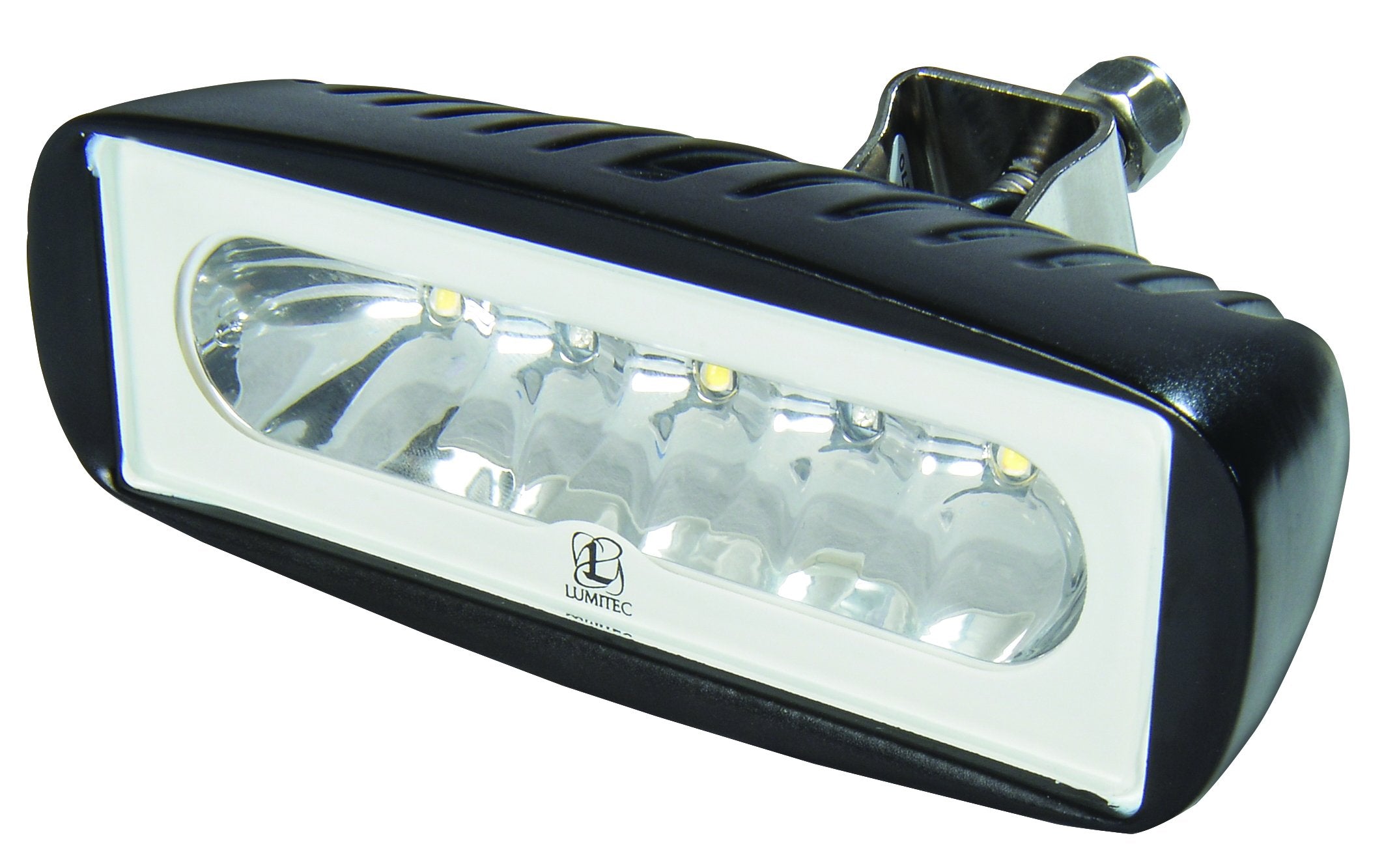 Lumitec Caprera2 101217, Led Flood Light, Bracket Mount, Black Housing, White Dimming And Blue Dimming