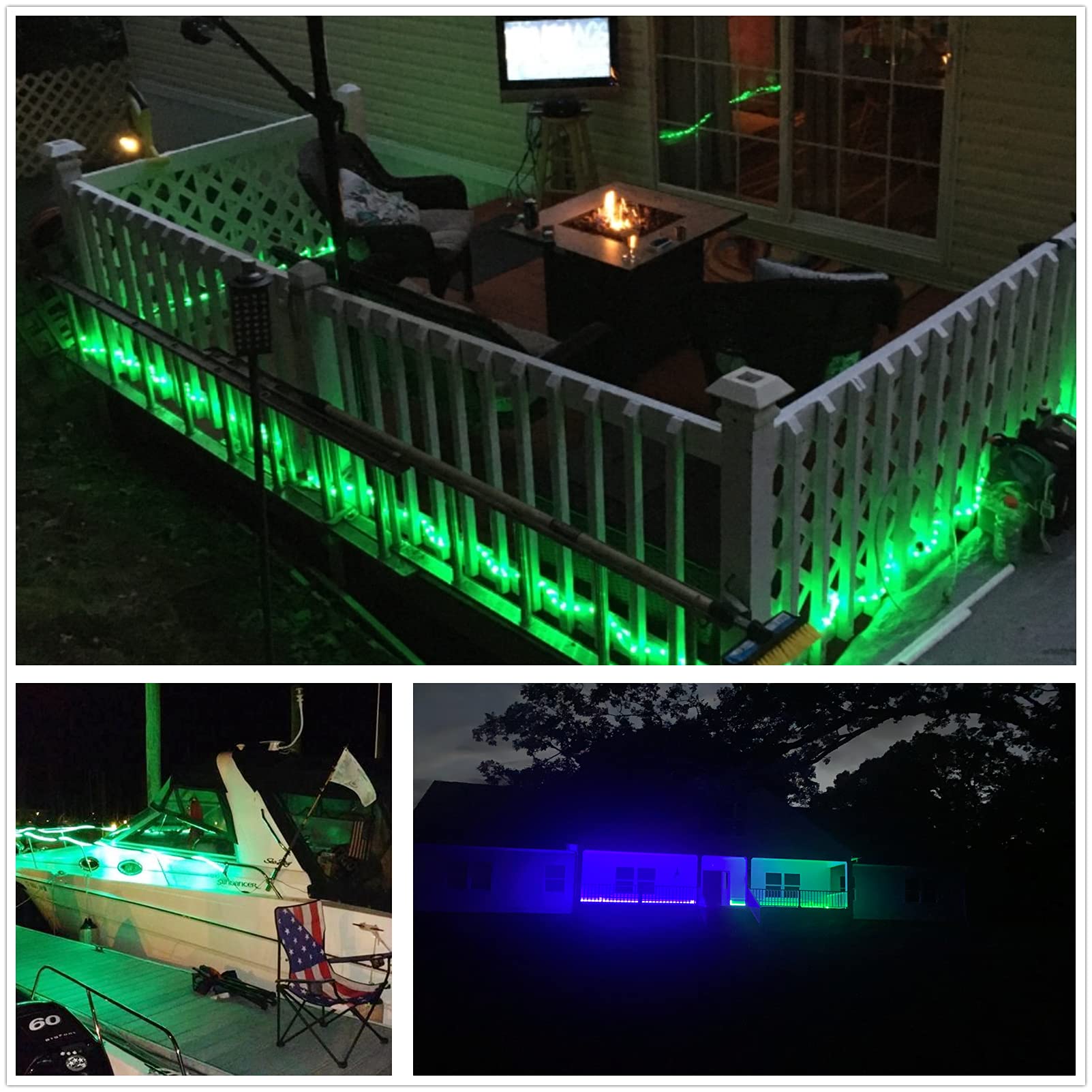 Buyagn Rope Lights Outdoor, 50Ft String Lights Waterproof, Decorative Lighting For Indoor/Outdoor, Ideal For Deck Patio, Backyar