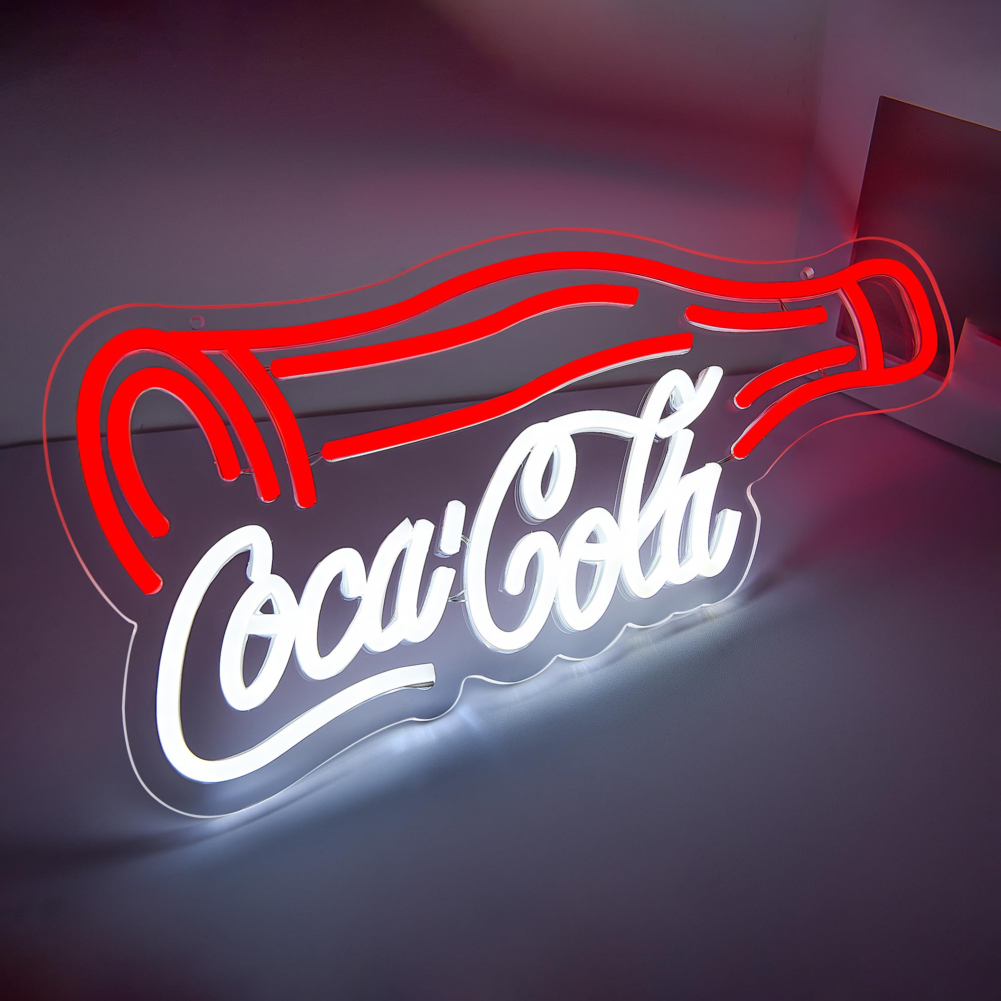 Cola Neon Sign For Wall Decor Neon Lights For Bedroom Led Business Signs Suitable For Man Cave Bar Pub Store Bistro Restaurant Party Club Birthday Gift Christmas Art Size 16.1 * 11.0In(Zyld114)
