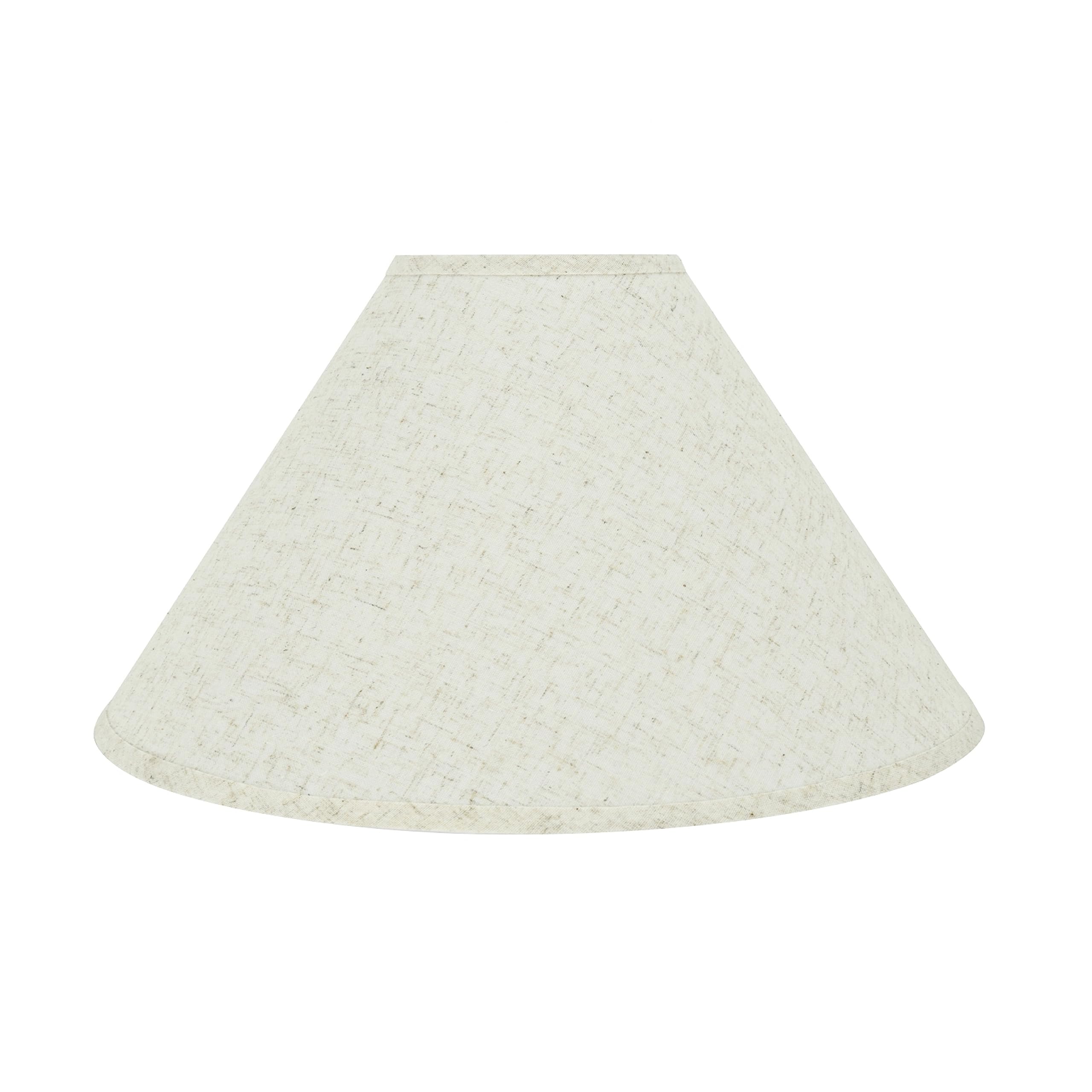 Aspen Creative 32202A, Empire Spider Lamp Shade, Flaxen, 6" Top X 19" Bottom X 12" Slant Height