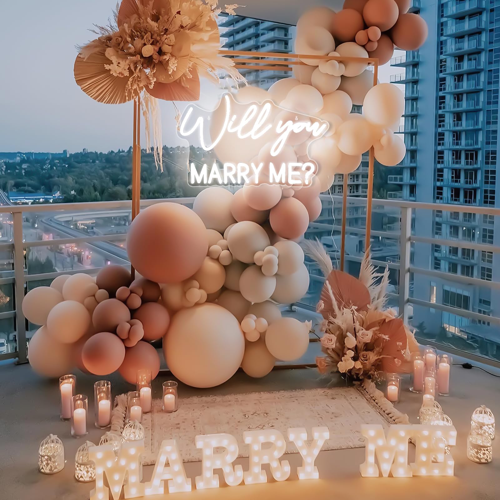 Will You Marry Me Sign, Led Neon Marry Me Light Up Letters For Proposal Wedding Party Decor Valentines Day Girlfriend Engagement Bridal Shower Present