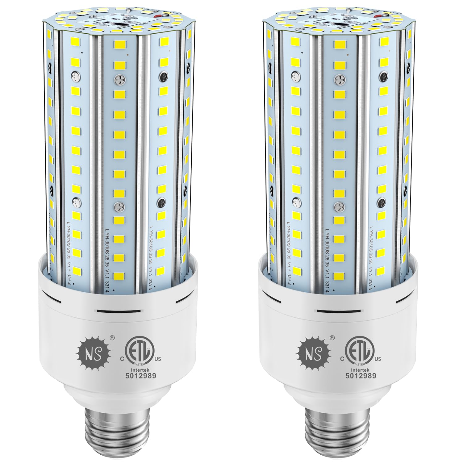 Ns 60W A19 Two Led Bulbs, 9000Lm Daylight (5000K) | Motion Sensor + Dusk-To-Dawn Auto On/Off | E26 Base,For Stairway, Hallway, P