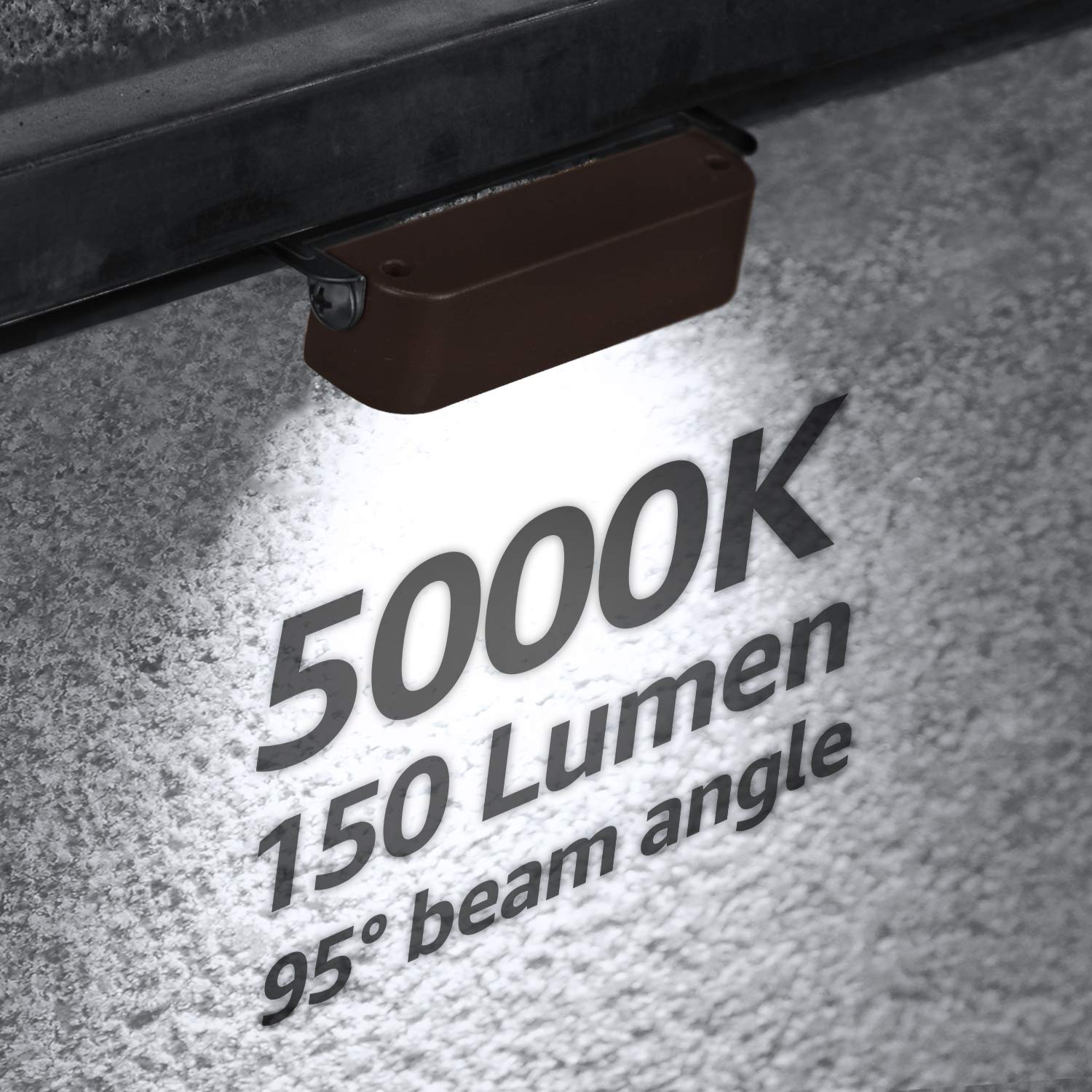 LEONLITE 4 Inch 2W LED Retaining Wall Lights, Daylight, Die-casted Aluminum, Model 90678, Low Voltage Hardscape Lighting