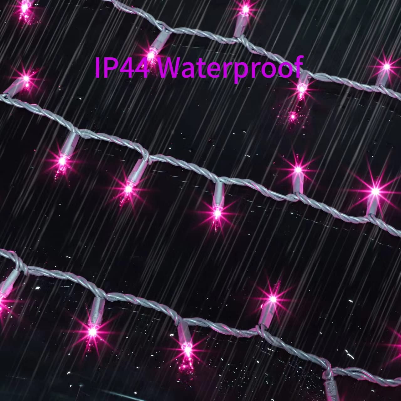 Glownova Brown Wire, Purple Incandescent Bulb 100 Mini String Lights For Indoor Halloween Tree Home Garland Birthday Wedding Party Festival Decoration