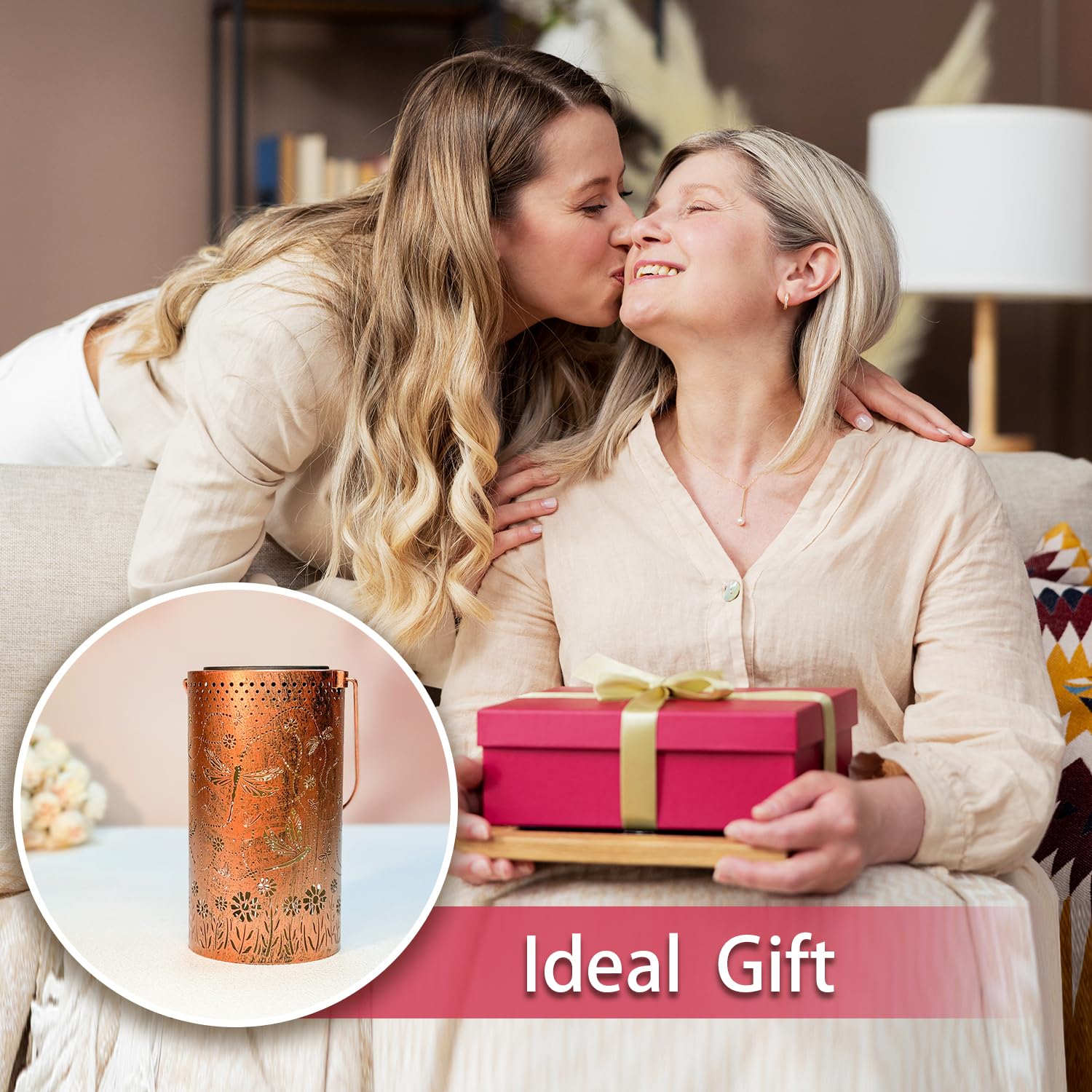 2 Pack Dragonfly Outdoor Solar Hanging Lanterns Waterproof Led Solar Lights Metal Decorative Lanterns For Garden, Patio, Courtya