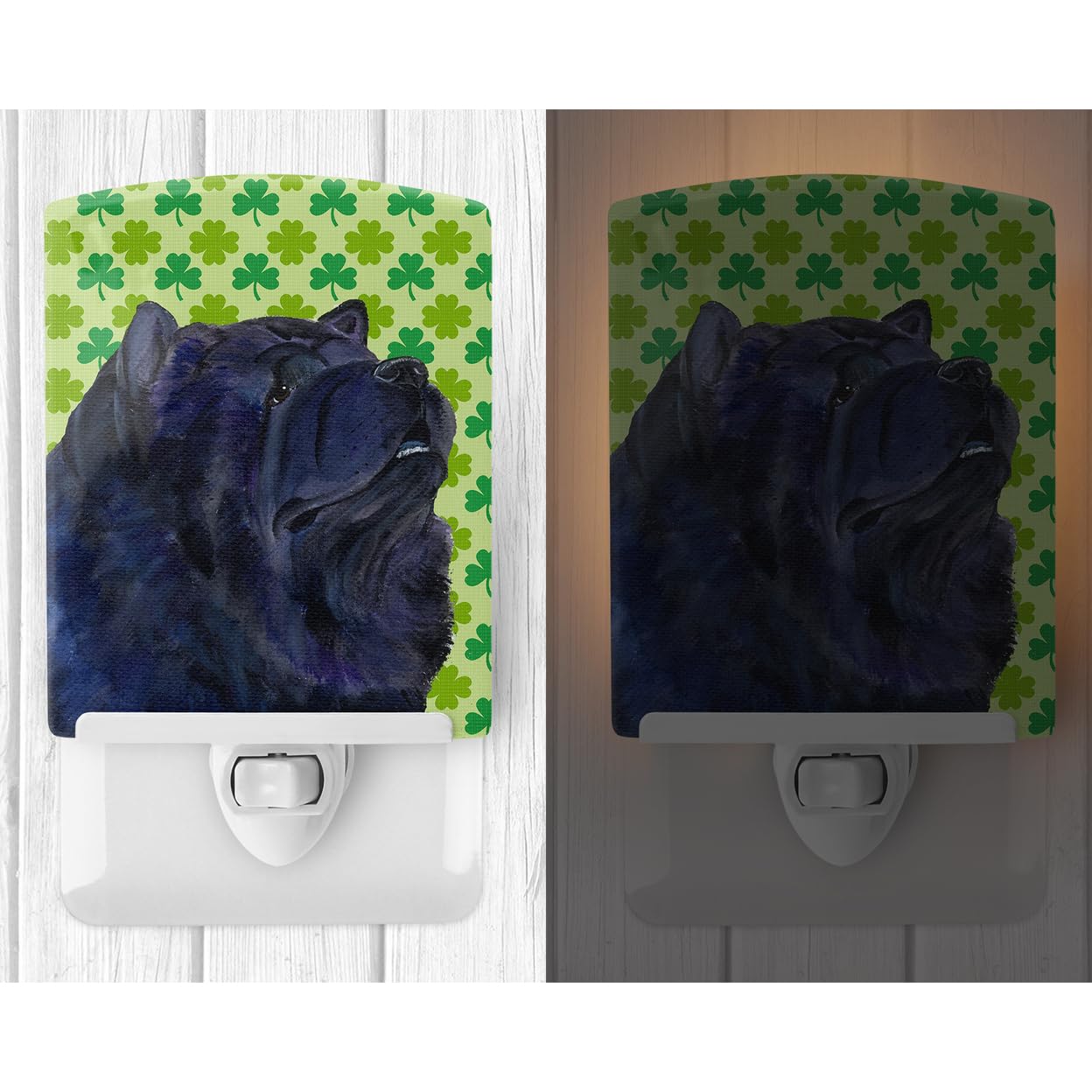 Carolines Treasures Ceramic Night Light, Chow Chow Design, UL-Certified, 6x4x3in, Multicolor, Model SS4432CNL
