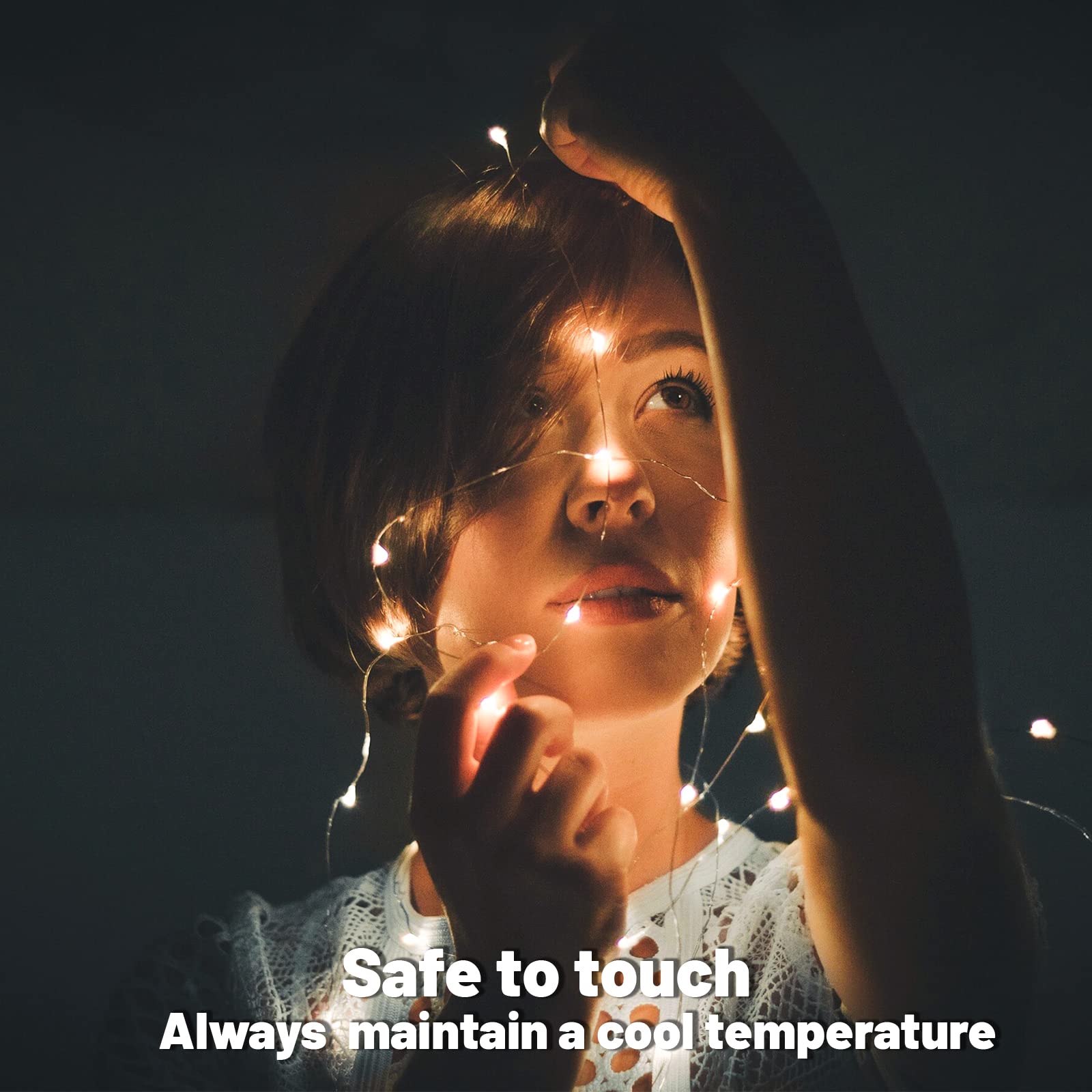 24 Pack Fairy Lights Battery Operated String Lights 7 Feet 20 Led Waterproof Christmas Lights Silver Wire Firefly Starry Moon Lights For Bedroom Diy Party Wedding Patio Christmas