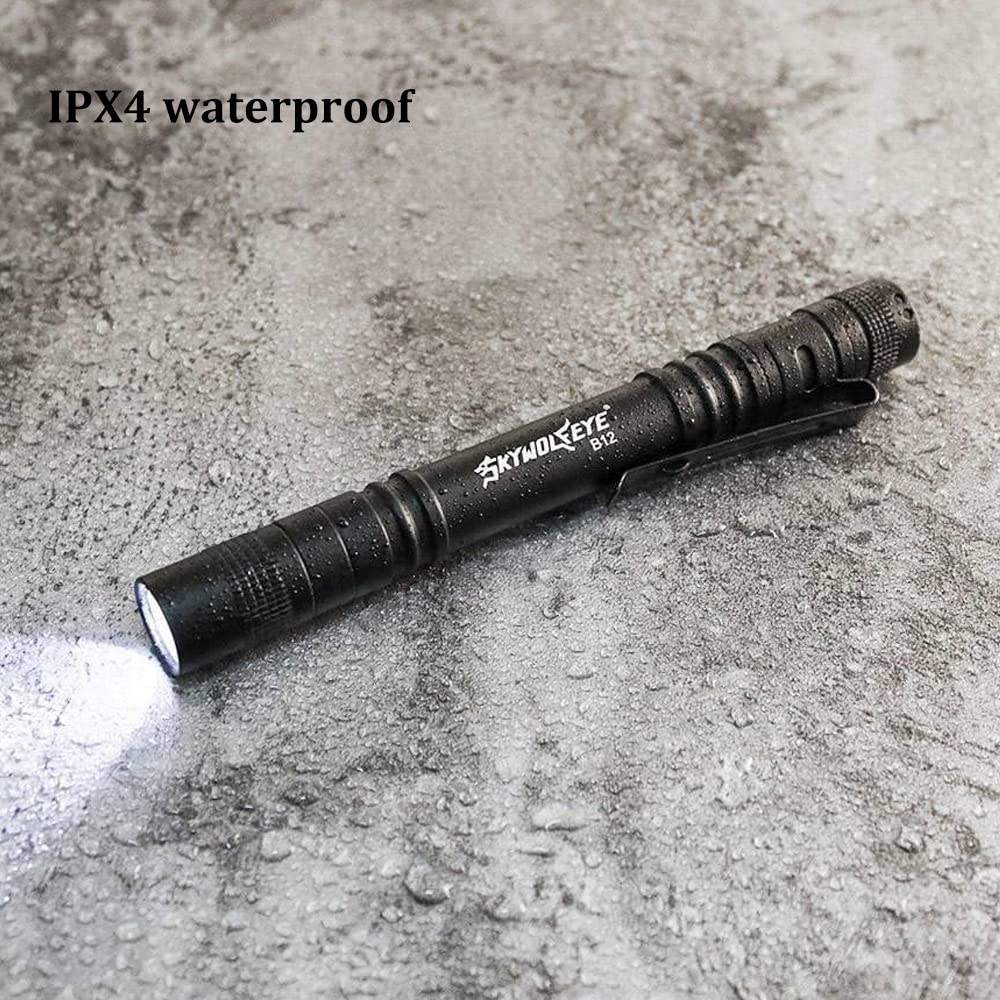 Cussity Led Pocket Pen Light - 5 Mini Flashlights With Clip, 3 Modes For Camping & Emergencies