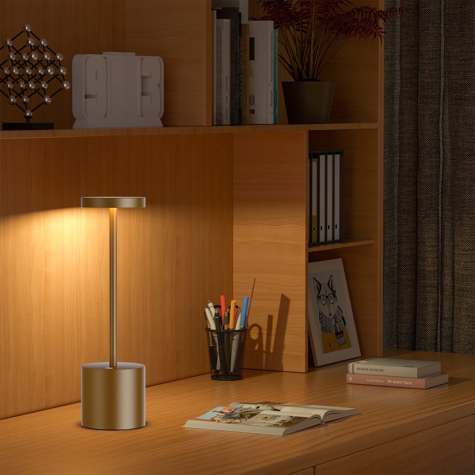 Sakringt Cordless Table Lamp 2 Pack, Rechargeable Led Light, Dimming, Portable For Outdoor Use