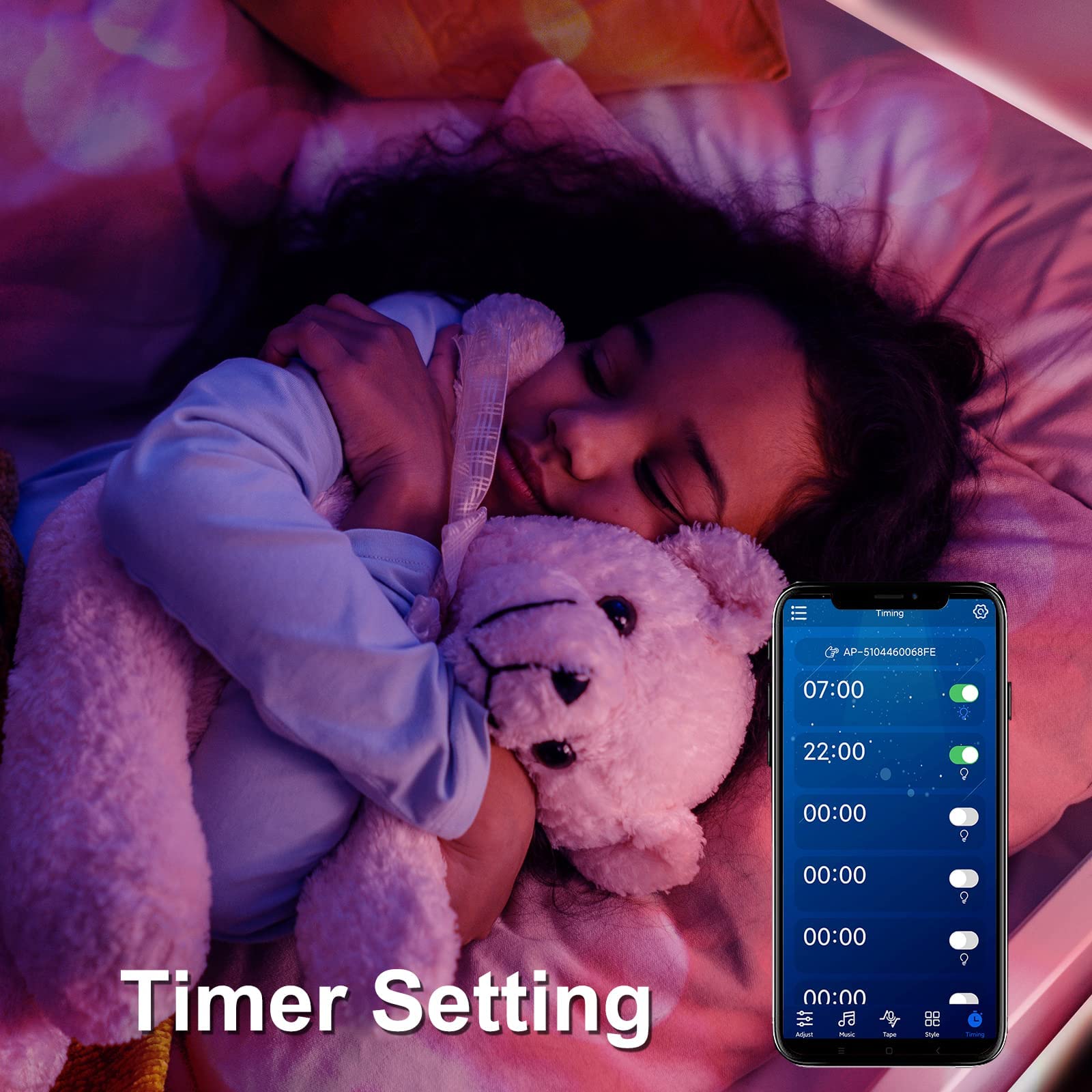 Daybetter Led Lights For Bedroom 100 Ft Led Strip Lights Bluetooth Music Sync Color Changing Led Light Strip With Remote And App