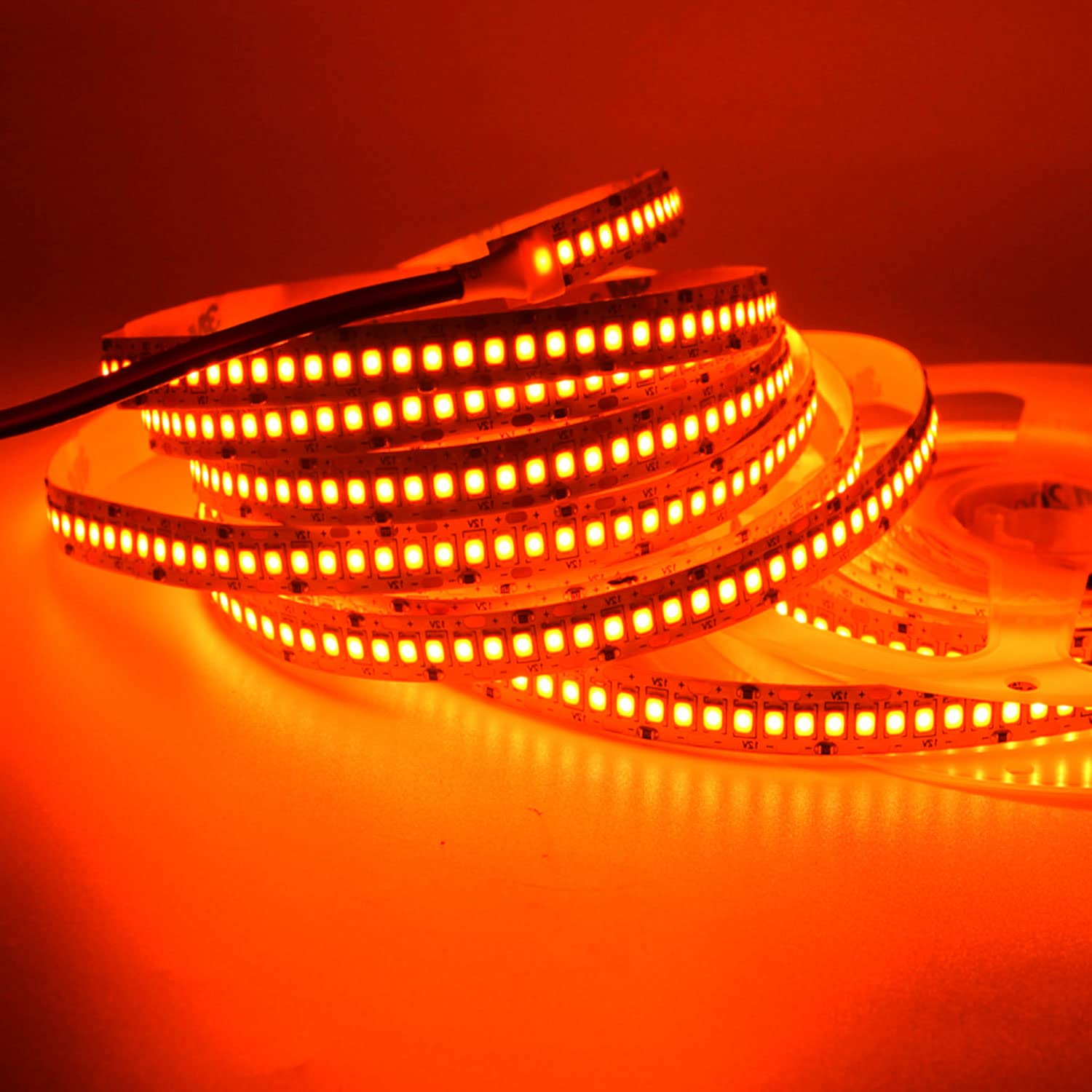 SUYOOULIN LED Strip Lights, SMD 2835, 1200 LEDs, 16.4Ft, Waterproof IP65, Orange, Model LS-002-OR
