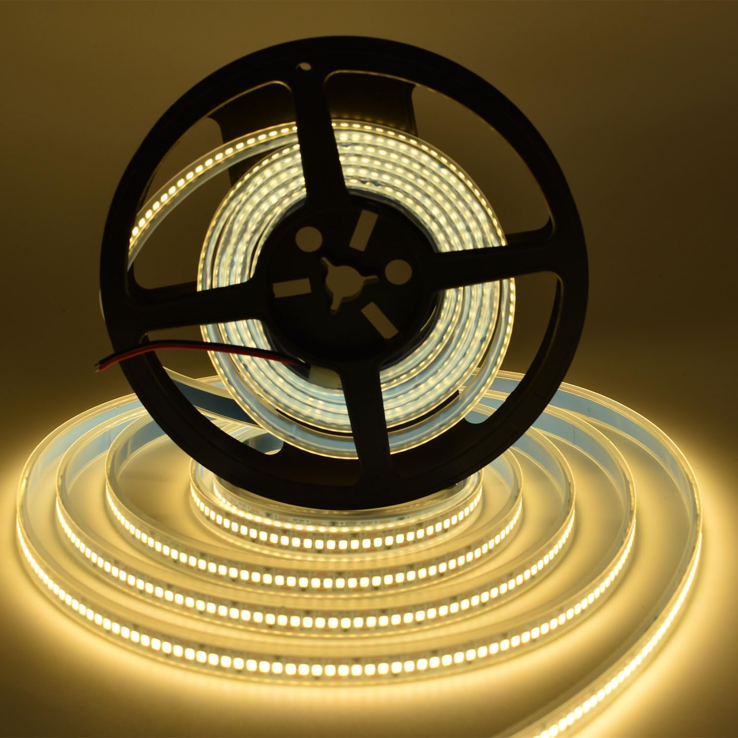 SUYOOULIN LED Strip Lights SMD 2835 Warm White 3000K 16.4Ft Waterproof IP67 1200 LEDs High Density