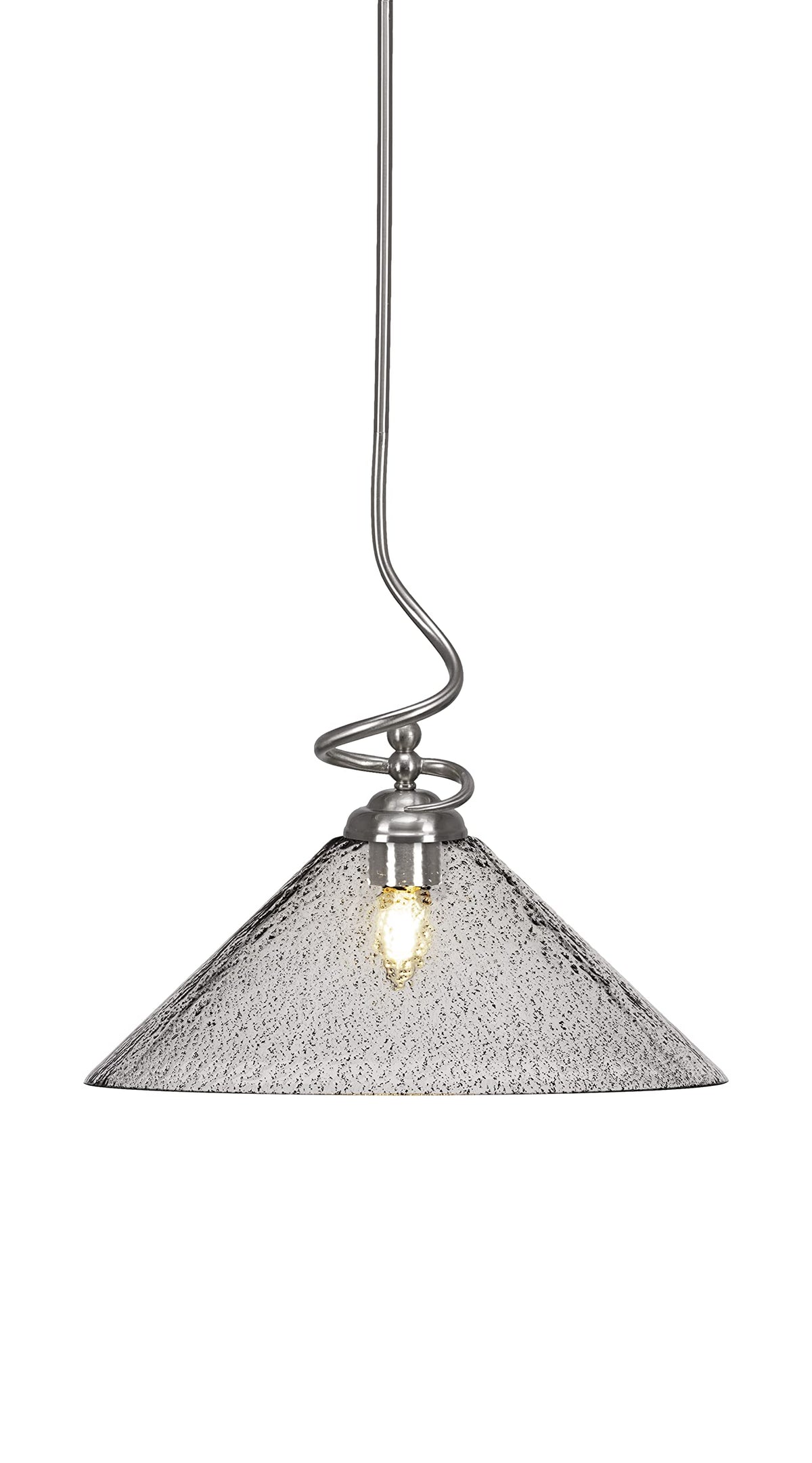 Toltec Lighting Capri 1 Light Pendant in Brushed Nickel (900-BN-2162)