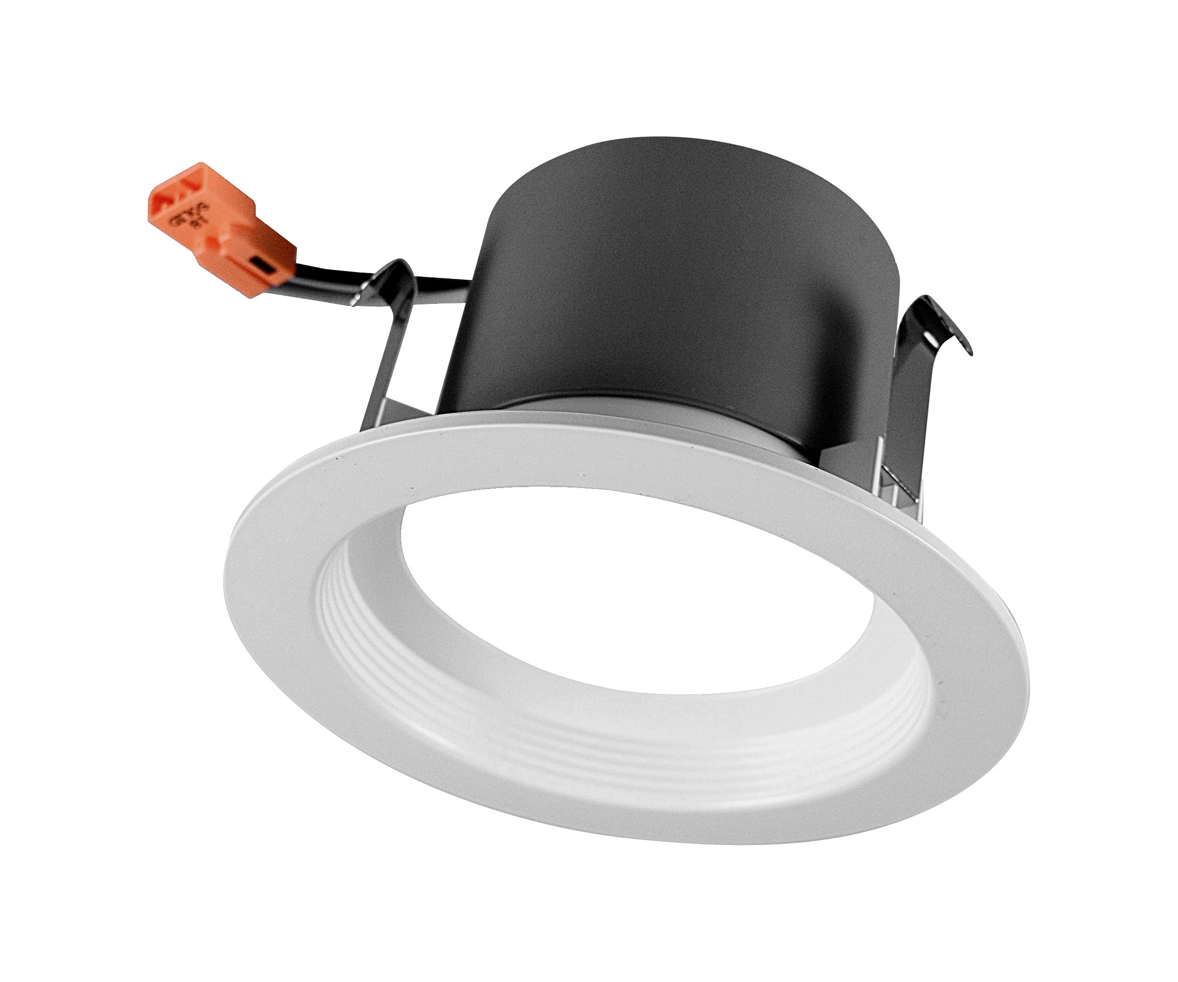 NICOR Lighting 4 inch LED Recessed Downlight Retrofit Light Fixture in White Baffle, 2700K (DCR41061202KWHBF)