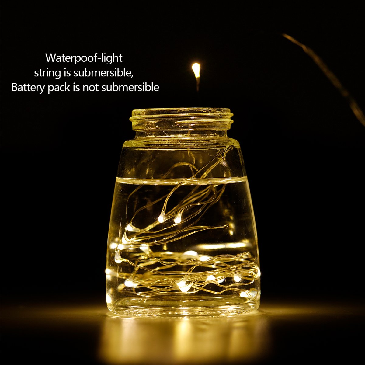 12-Pack Led Fairy String Lights Battery Starry String Lights 20 Tiny Lights On 3.5Ft Silver Wire For Diy Wedding Centerpiece, Mason Jar Craft, Christmas Tree, Garlands, Party Decoration (Warm White)