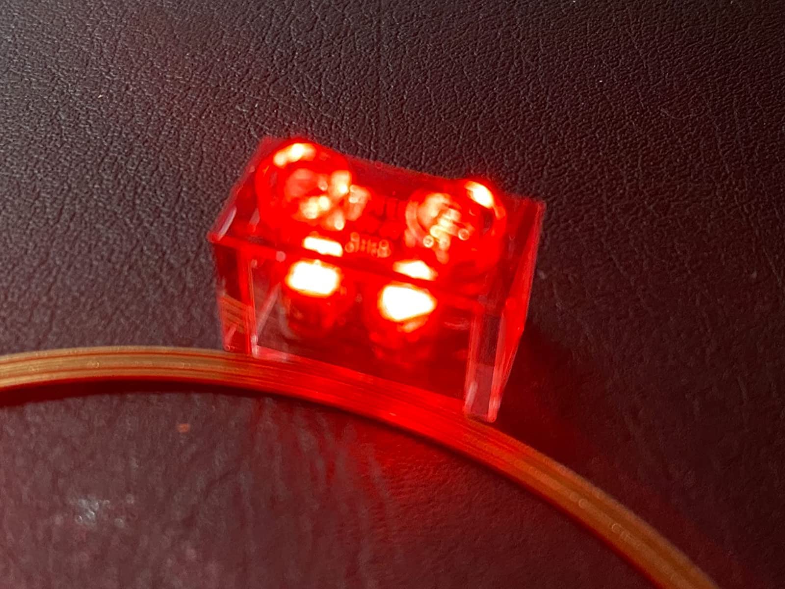Taidacent Wireless LED Induction Module, 10PCS Red LEDs, 80mm Coil, Model TDJL000109, Other Material