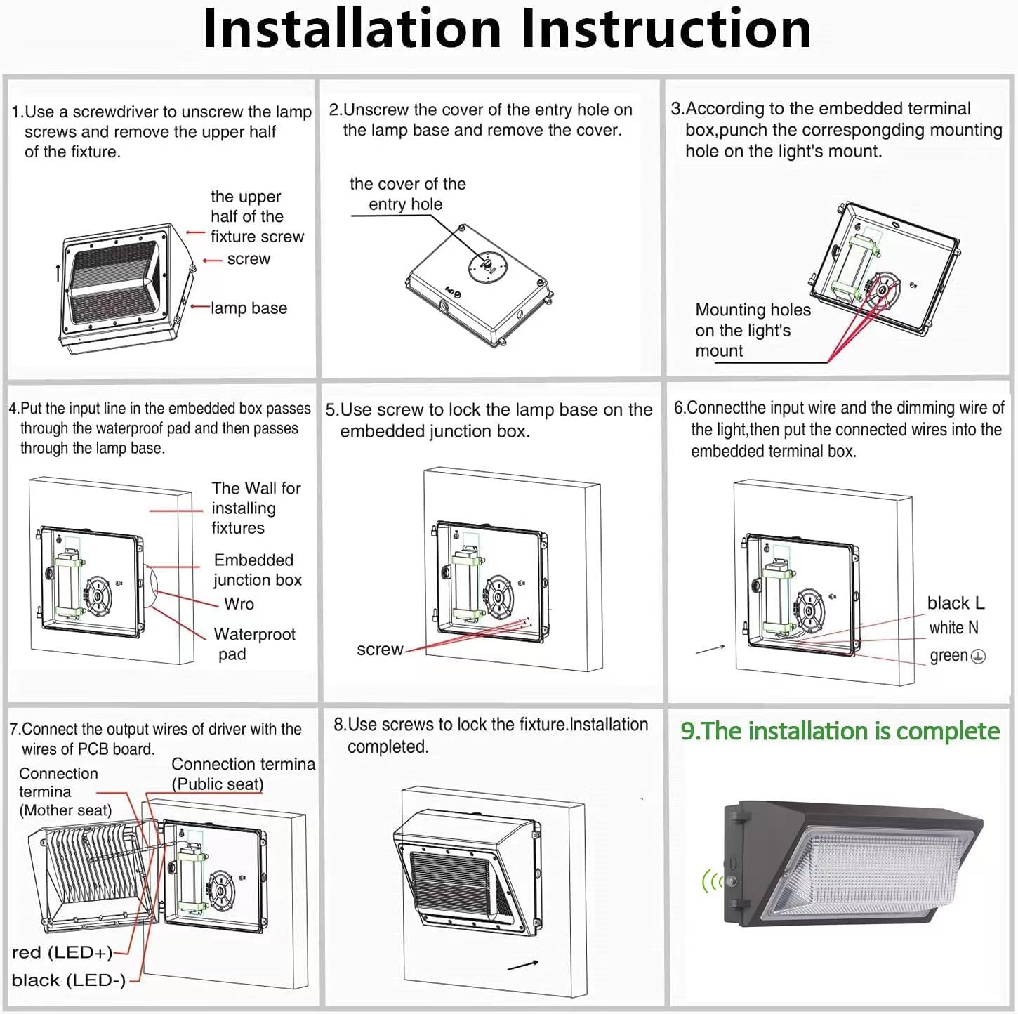 Paktonvo 100W Led Wall Pack Dusk To Dawn  13000Lm 5000K Daylight Commercial Security Lighting 400-600W Mh Equivalent  100-277V Etl Certified Outdoor Led Wall Pack Light For Parking Lot Doorway House