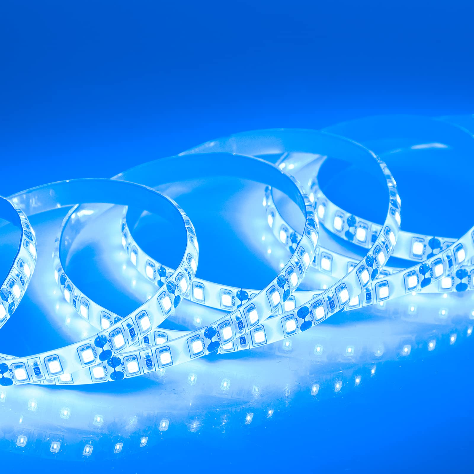 Supernight 600 Leds Blue Strip Light, 16.4Ft Waterproof Flexible Rope Lights, Ip65 For Bedroom, Mirror, Kitchen, Party Decor