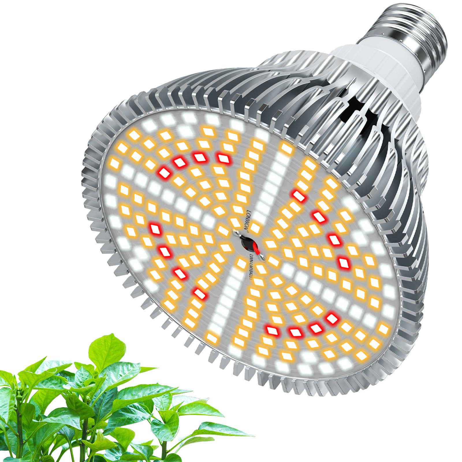 Led Grow Light Bulbs For Indoor Plants Full Spectrum, 320W Equivalent Plant Light Bulb, 4000K Plant Grow Light Bulb, Grow Bulb For E26 Regular Fixtures, Pack 1